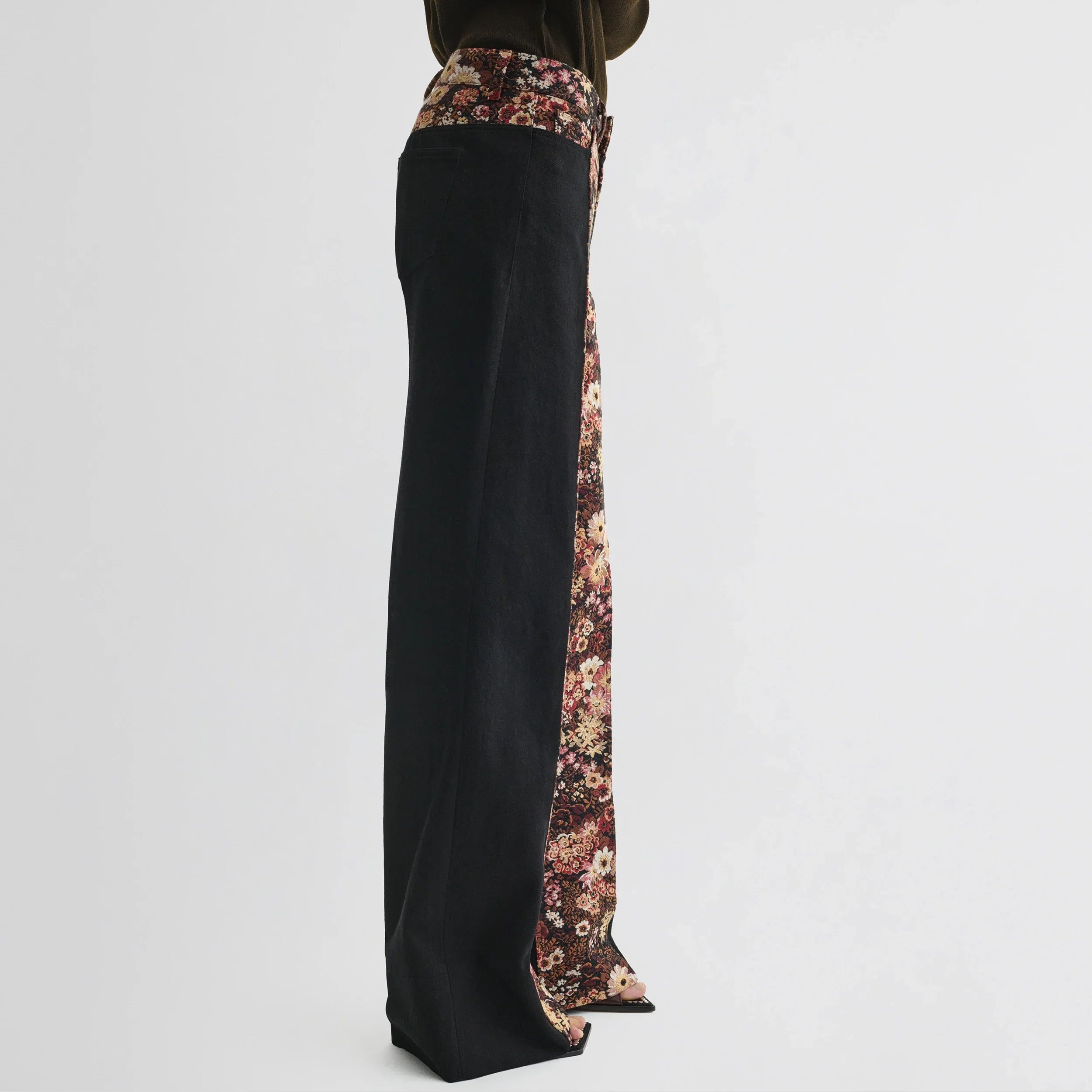 TAPESTRY TROUSERS | black cotton