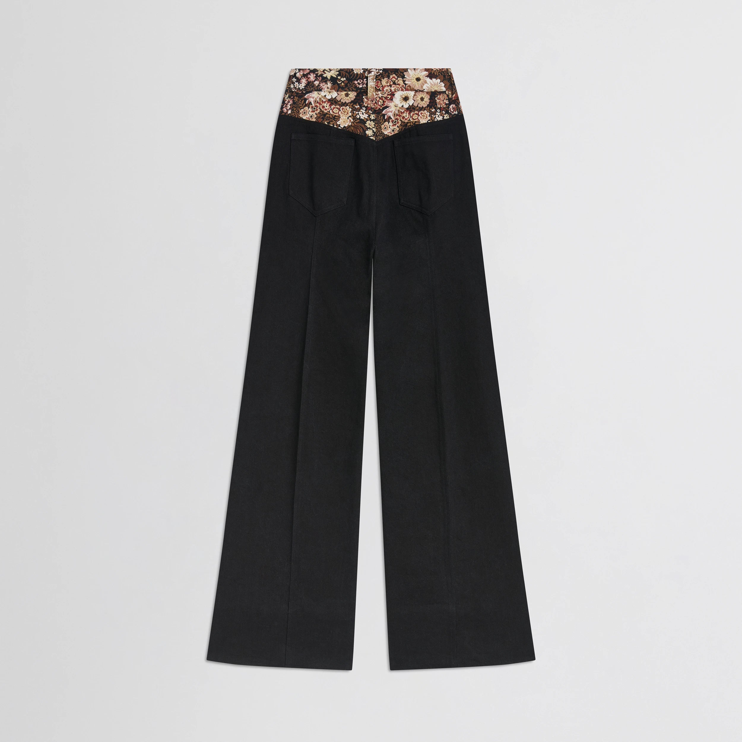 TAPESTRY TROUSERS | black cotton