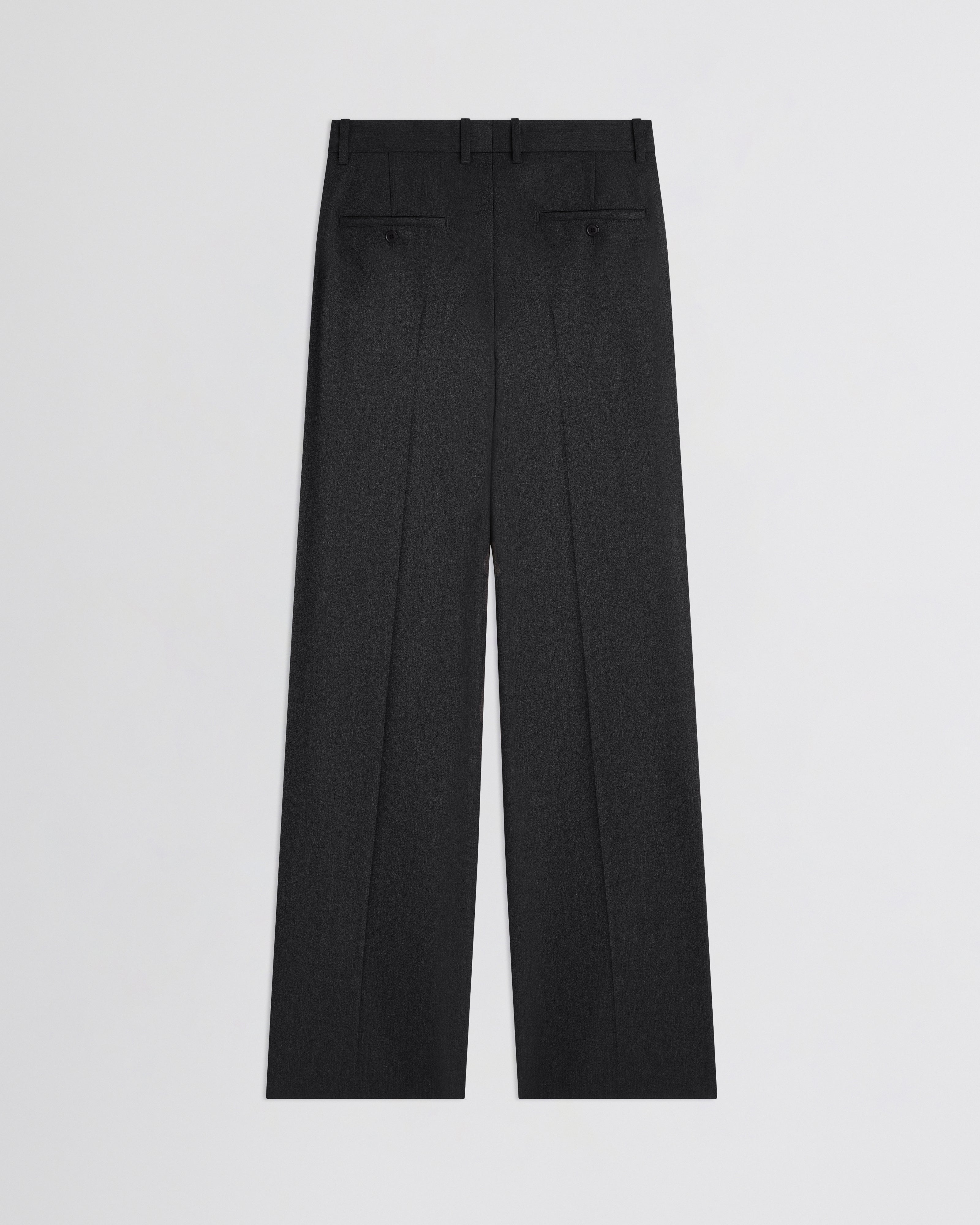 BOYISH TAILORED TROUSERS | charcoal wool