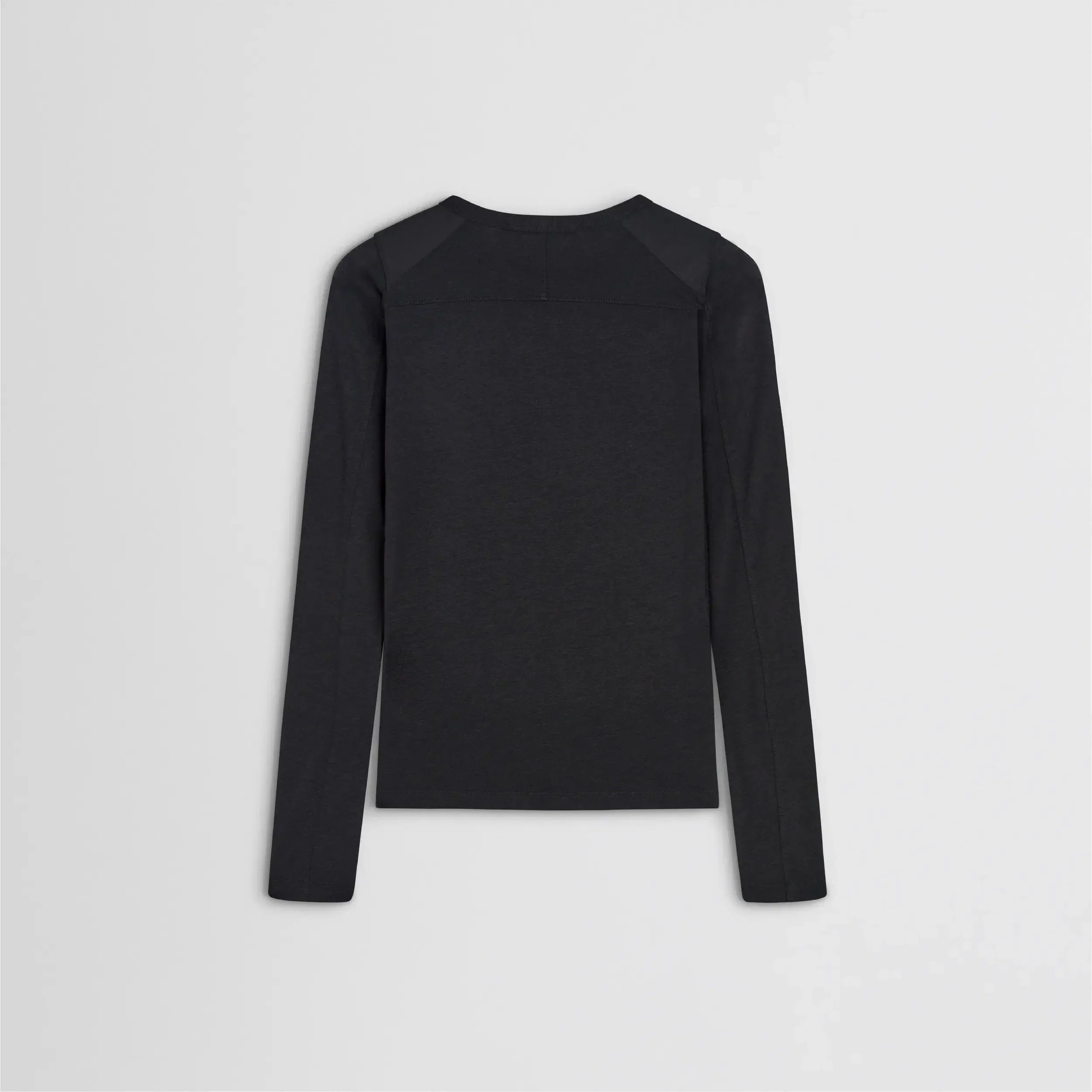 CREWNECK TOP | black cotton