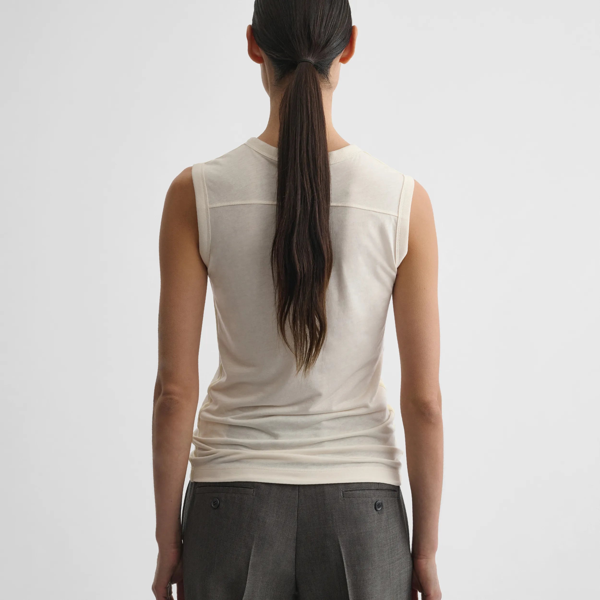 UNDERPINNING TANK TOP | ivory cotton
