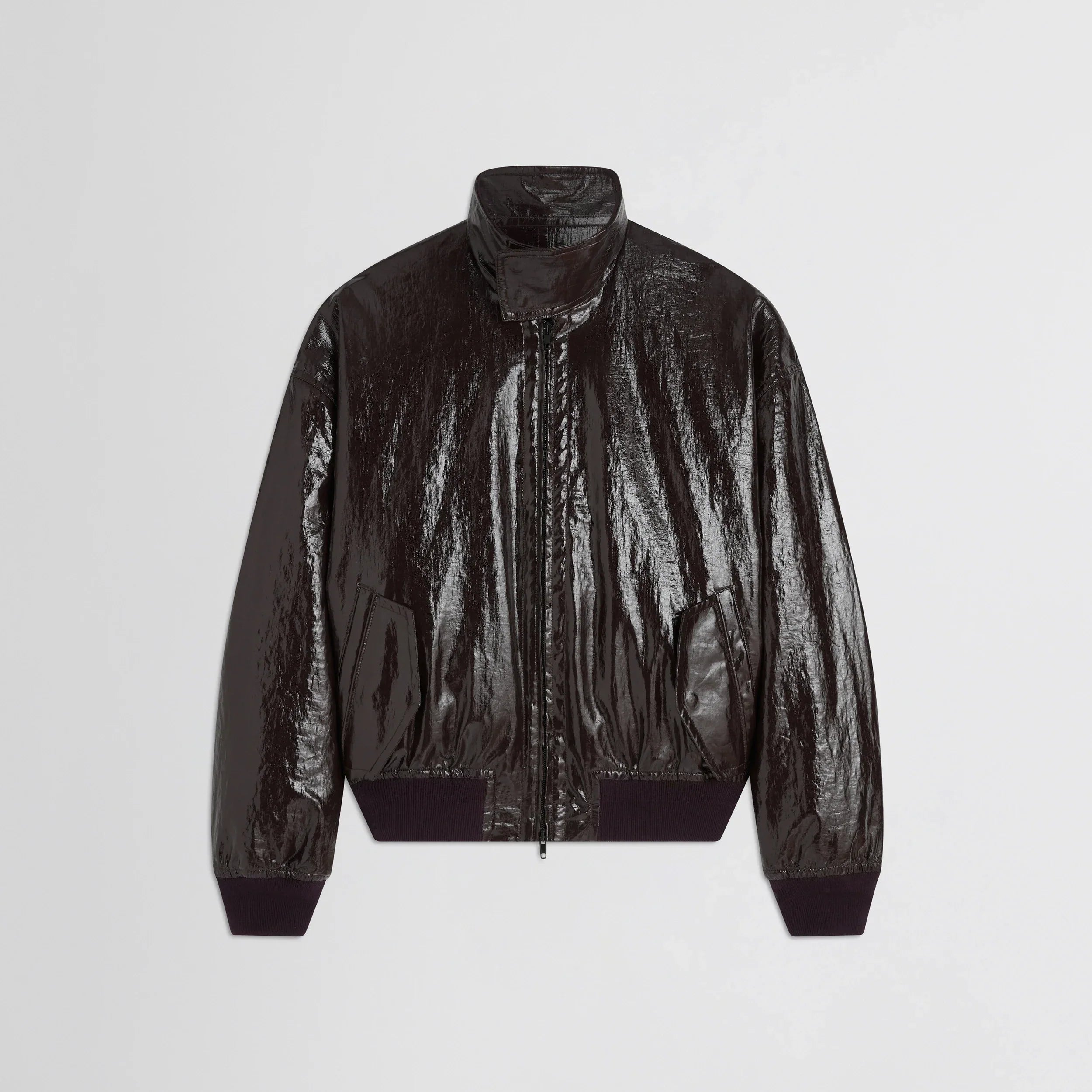 GOLF JACKET | burgundy linen canvas