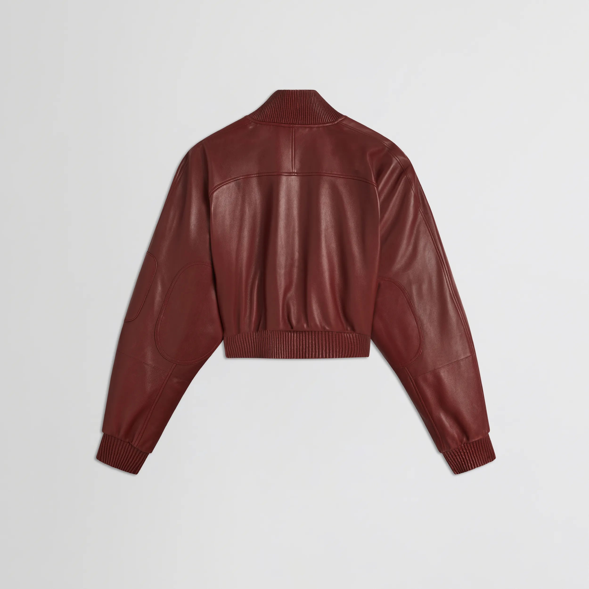 POCKET BOMBER JACKET | brick leather