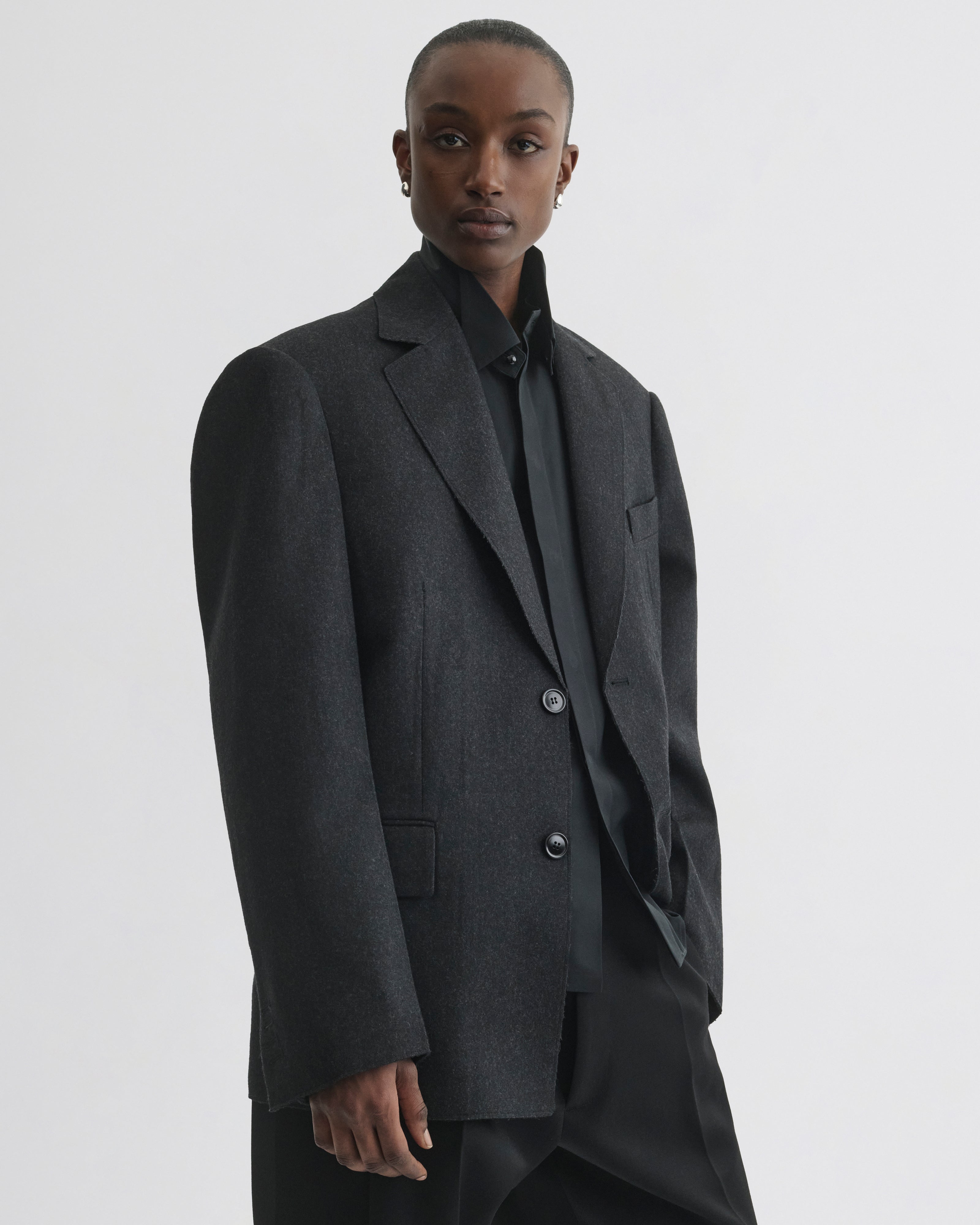 TUXEDO JACKET | anthracite wool