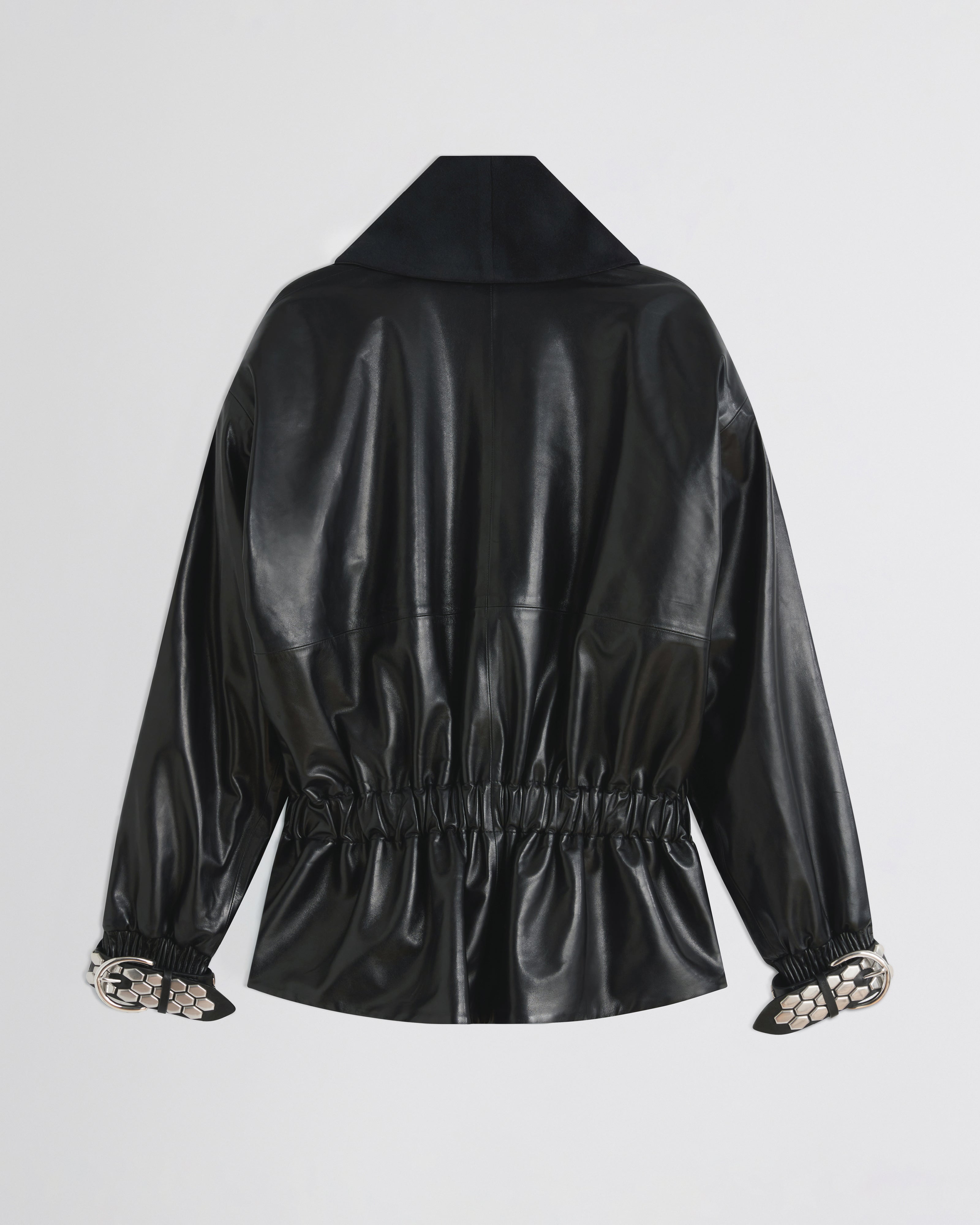 STUD JACKET | black leather