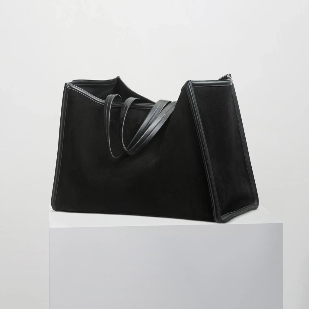 XL CABAS | black suede leather