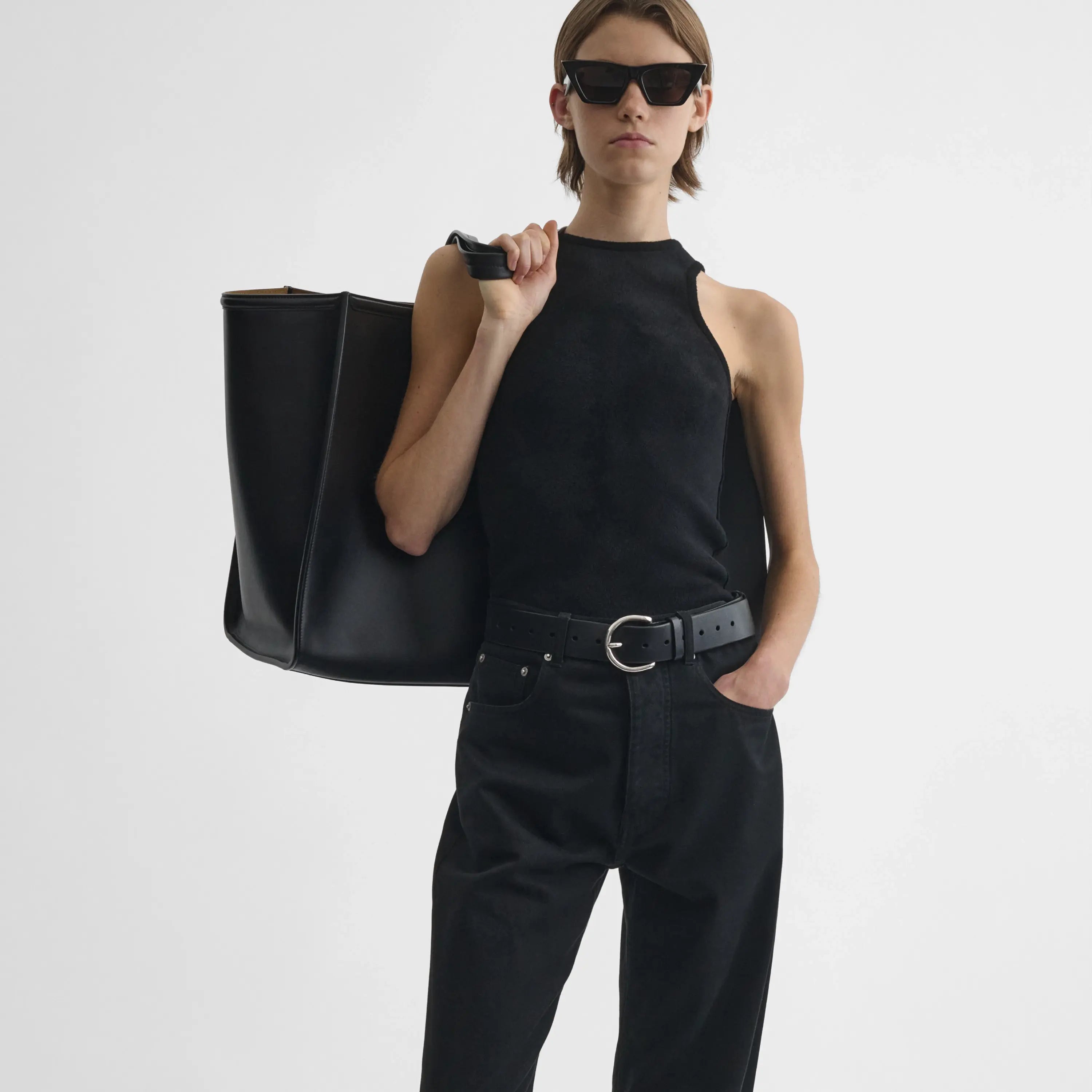 XL CABAS | black leather