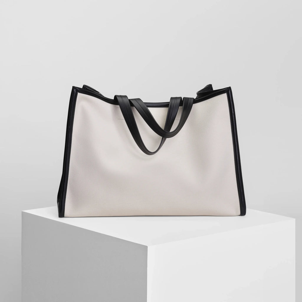 XL CABAS | parchment canvas