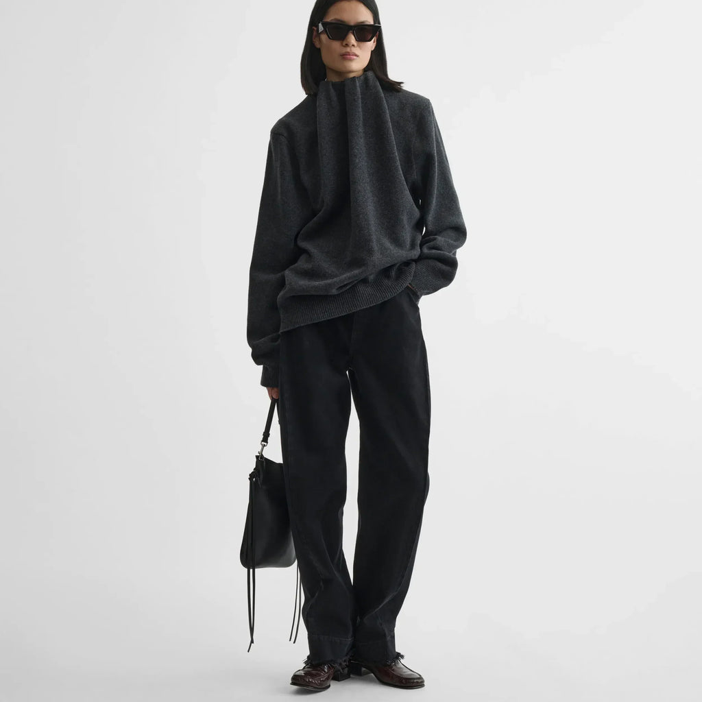 GIG POUCH | black leather with silver