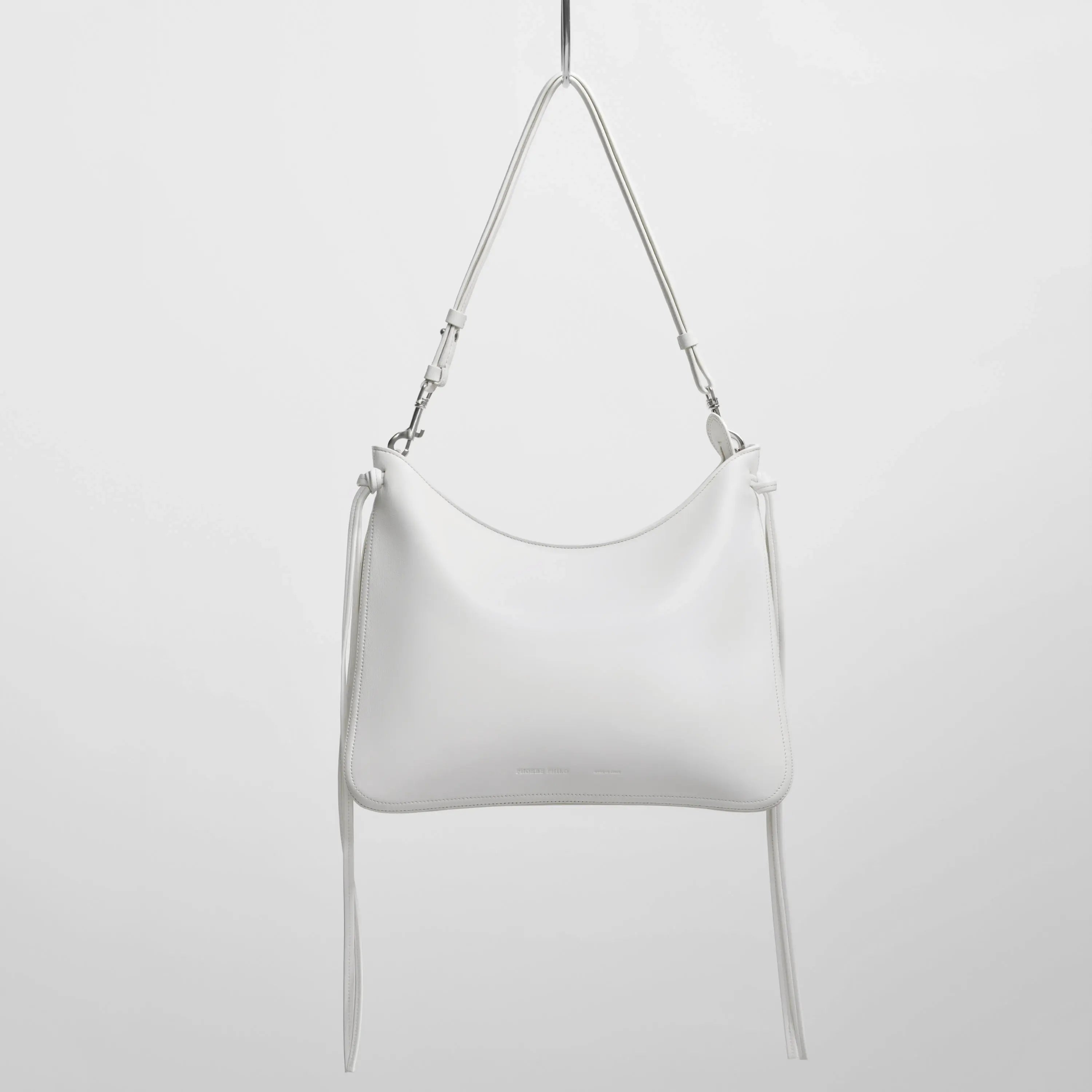 GIG BAG | white leather with silver