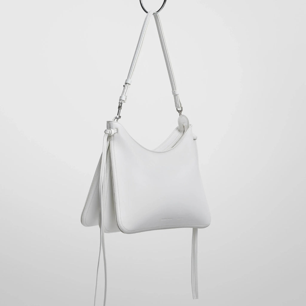 GIG BAG | white leather with silver