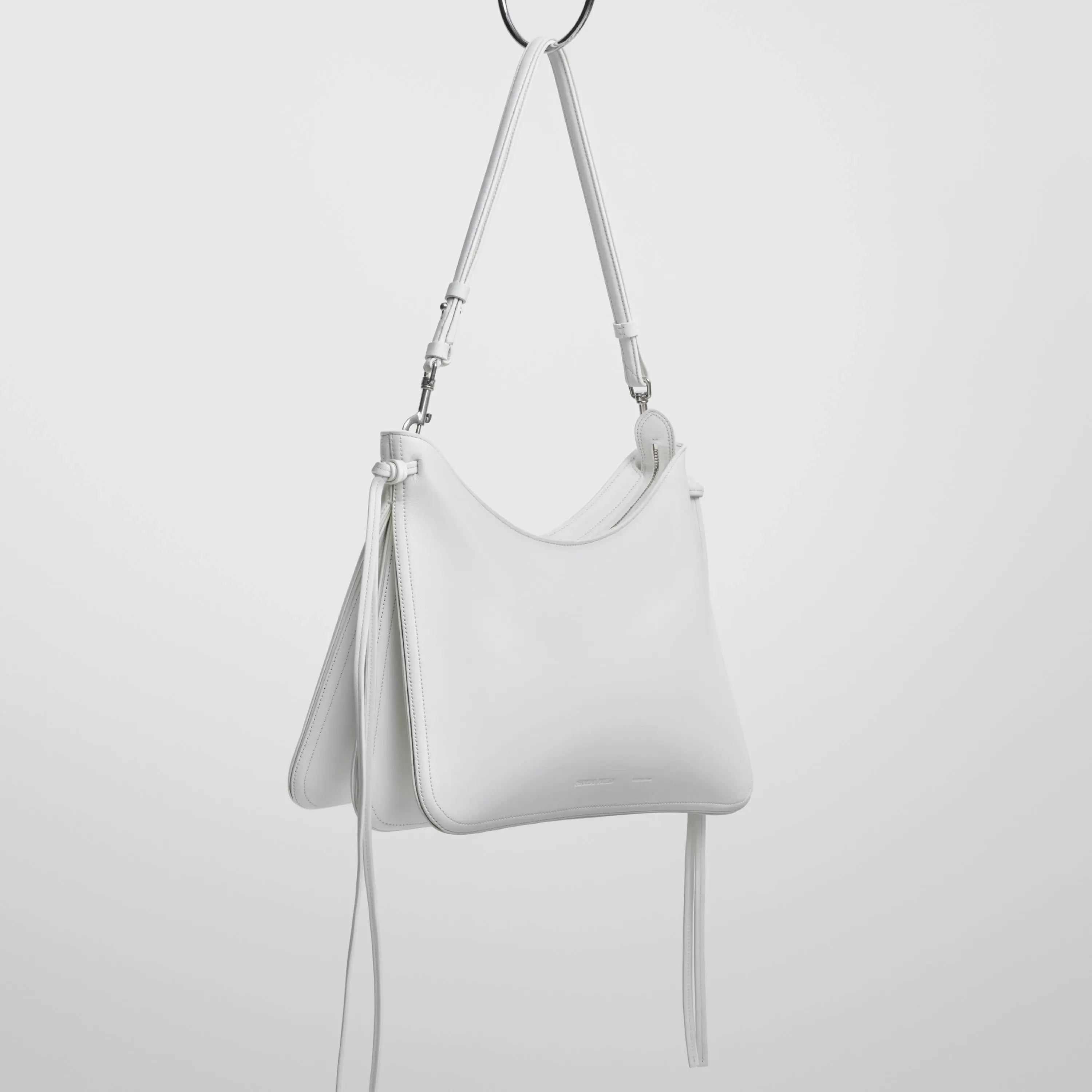 GIG BAG | white leather with silver
