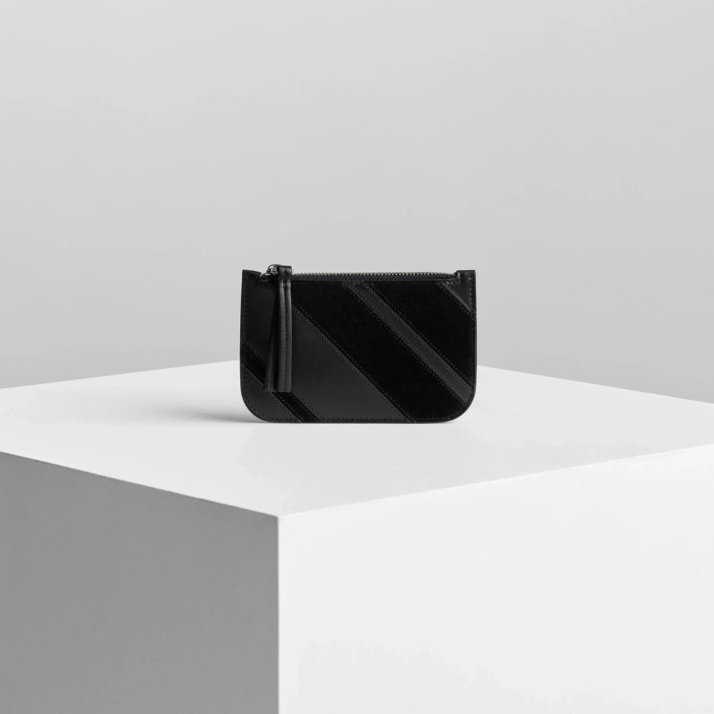 POCKET CARD HOLDER | black leather