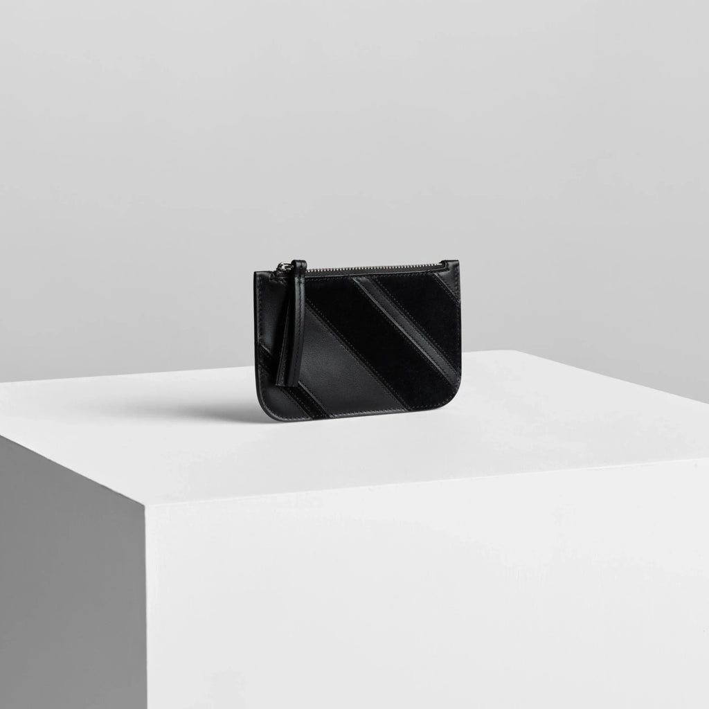 POCKET CARD HOLDER | black leather