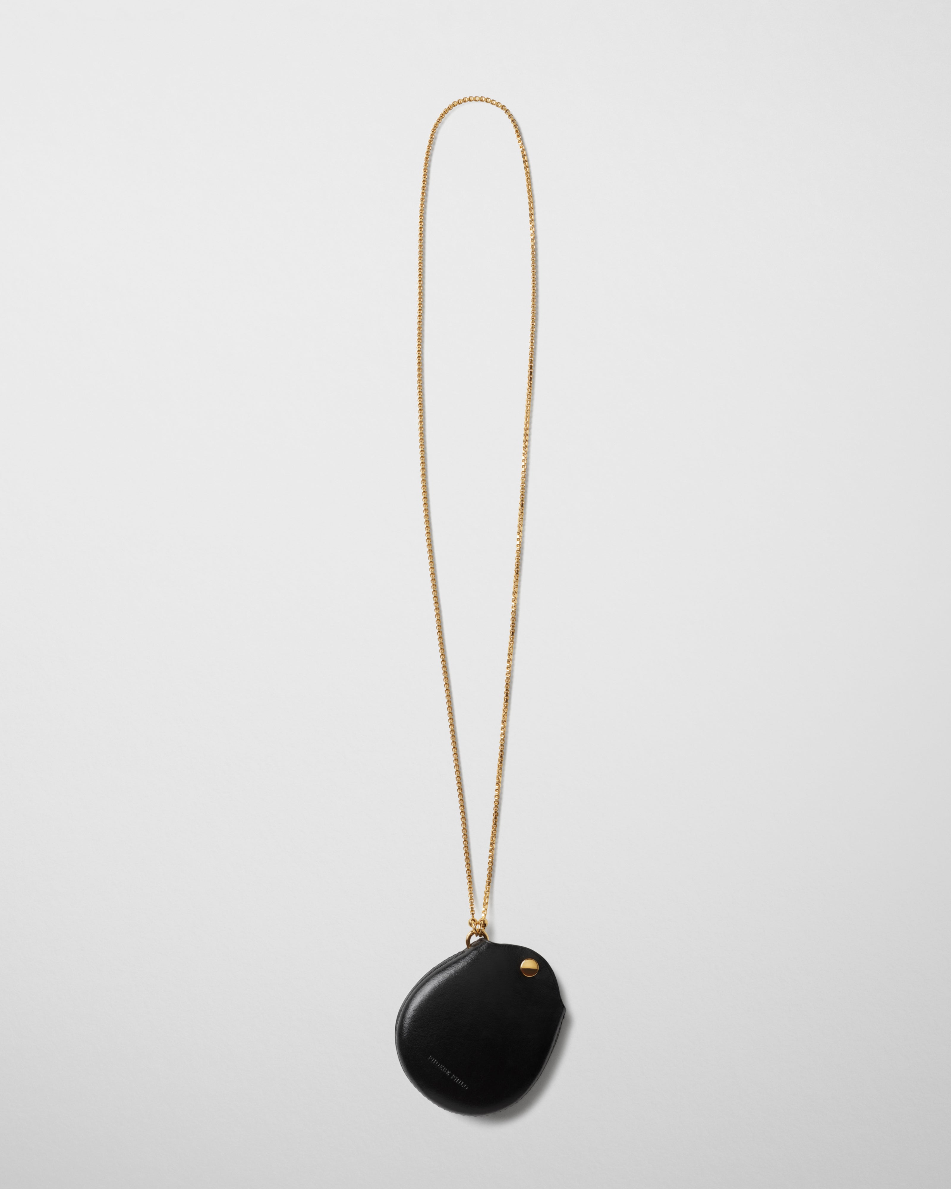 POUCH PENDANT | black leather