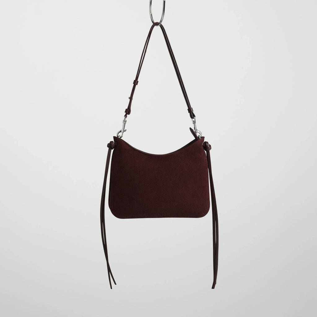 SMALL GIG BAG | oxblood suede leather