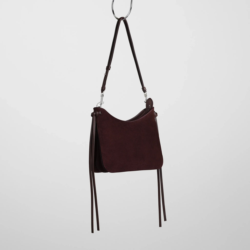 SMALL GIG BAG | oxblood suede leather