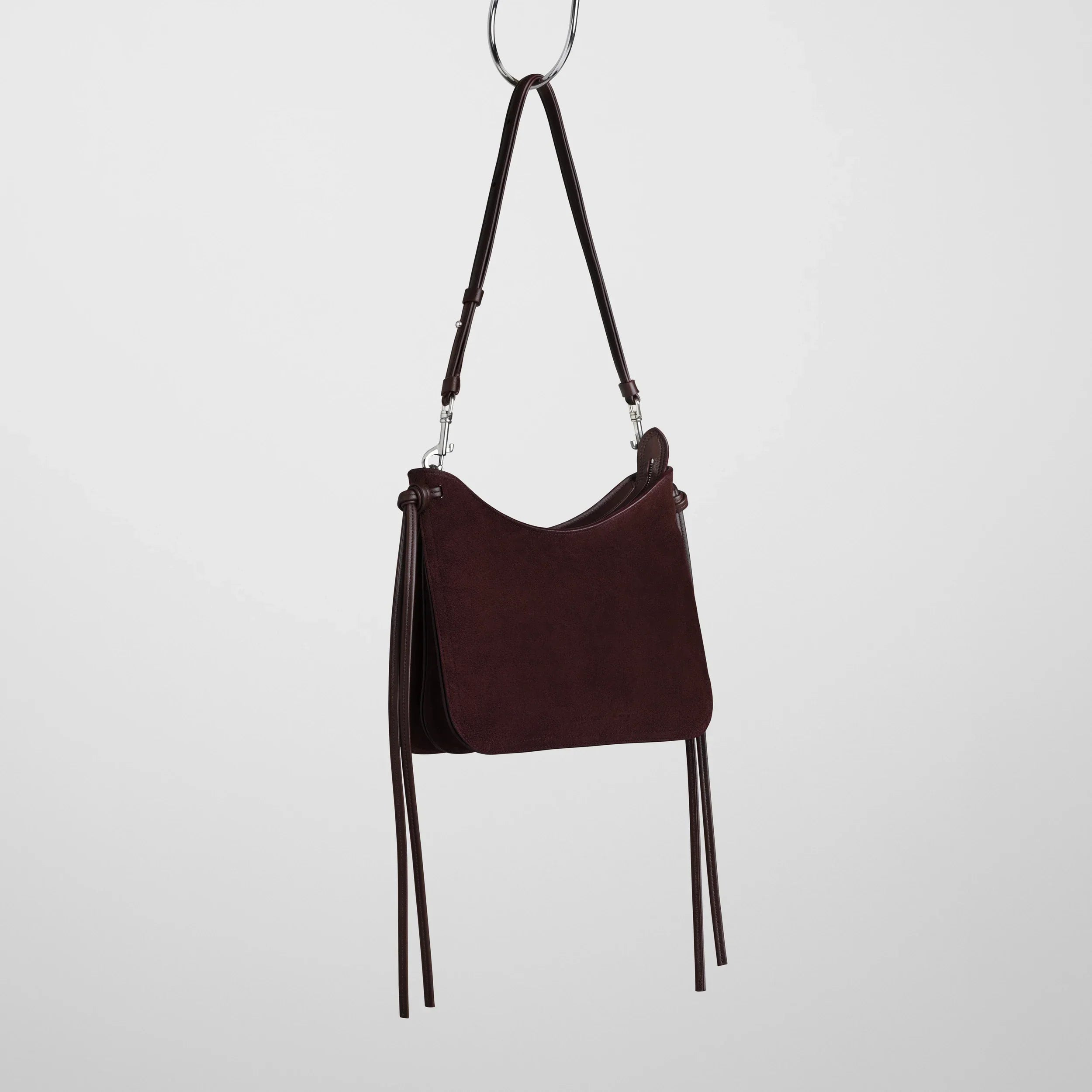 SMALL GIG BAG | oxblood suede leather