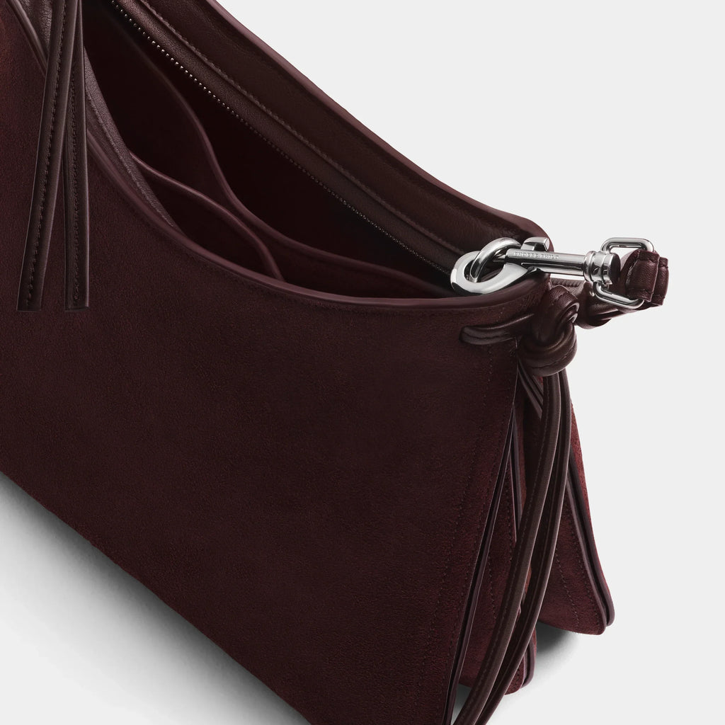 SMALL GIG BAG | oxblood suede leather