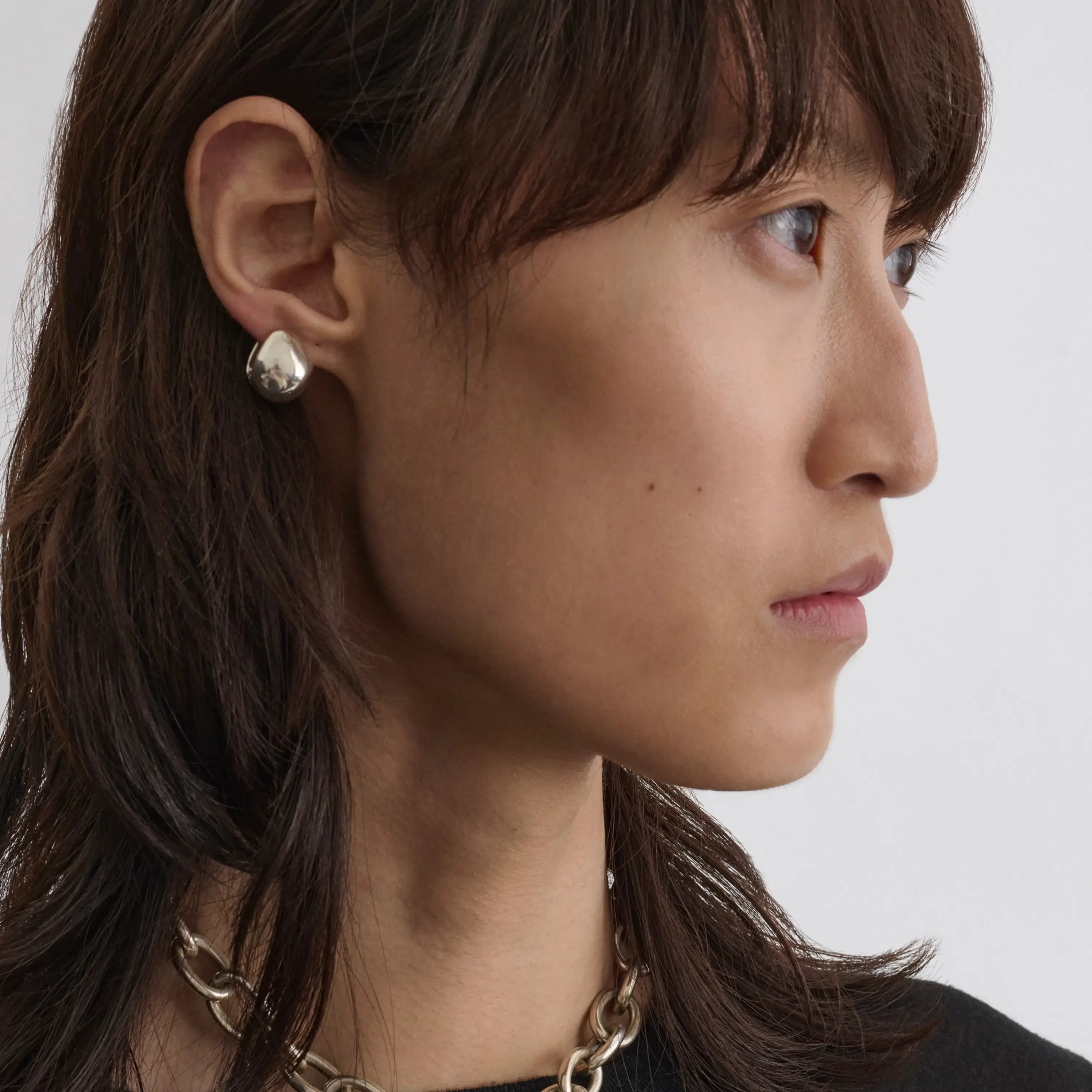 PEBBLE STUD EARRINGS | sterling silver