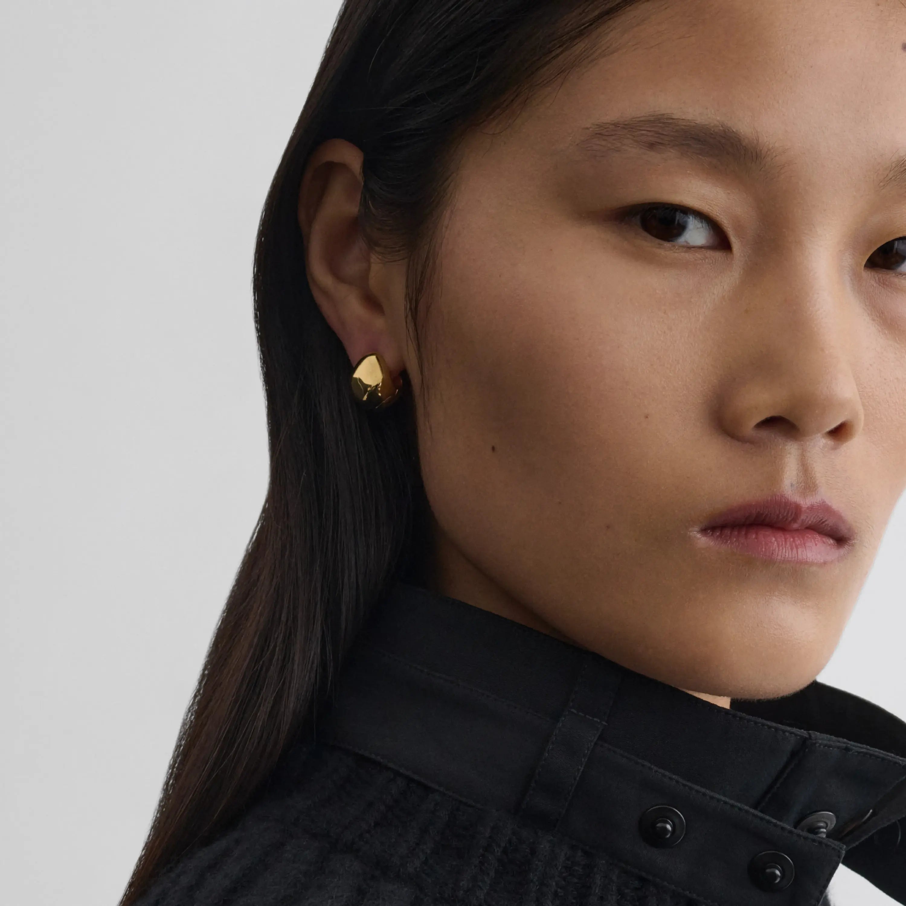 PEBBLE STUD EARRINGS | gold plated sterling silver