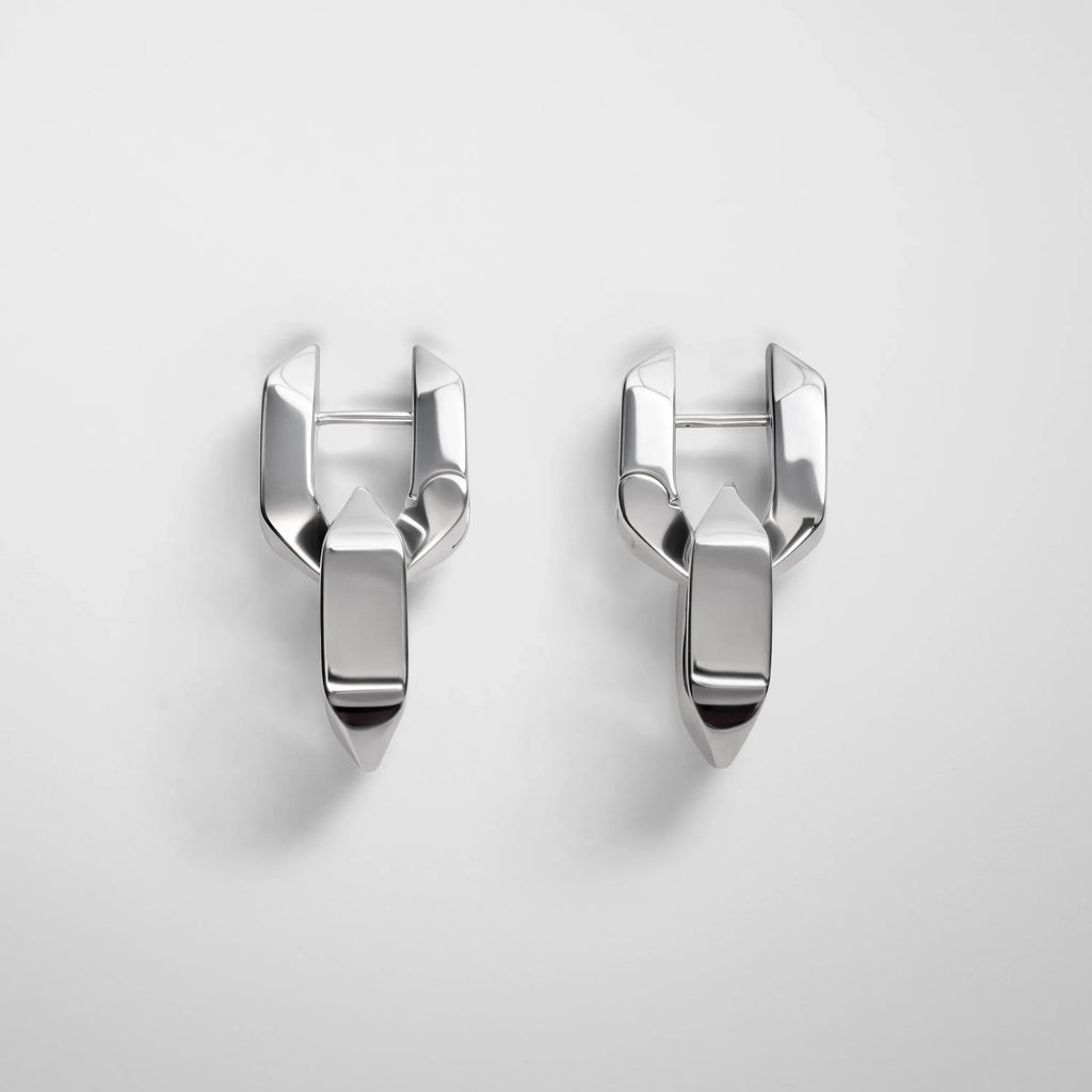 CHAIN LINK EARRINGS | sterling silver