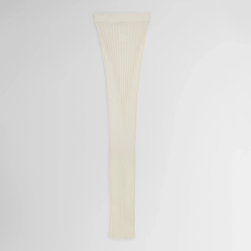 RIB SKIRT | cream cotton viscose