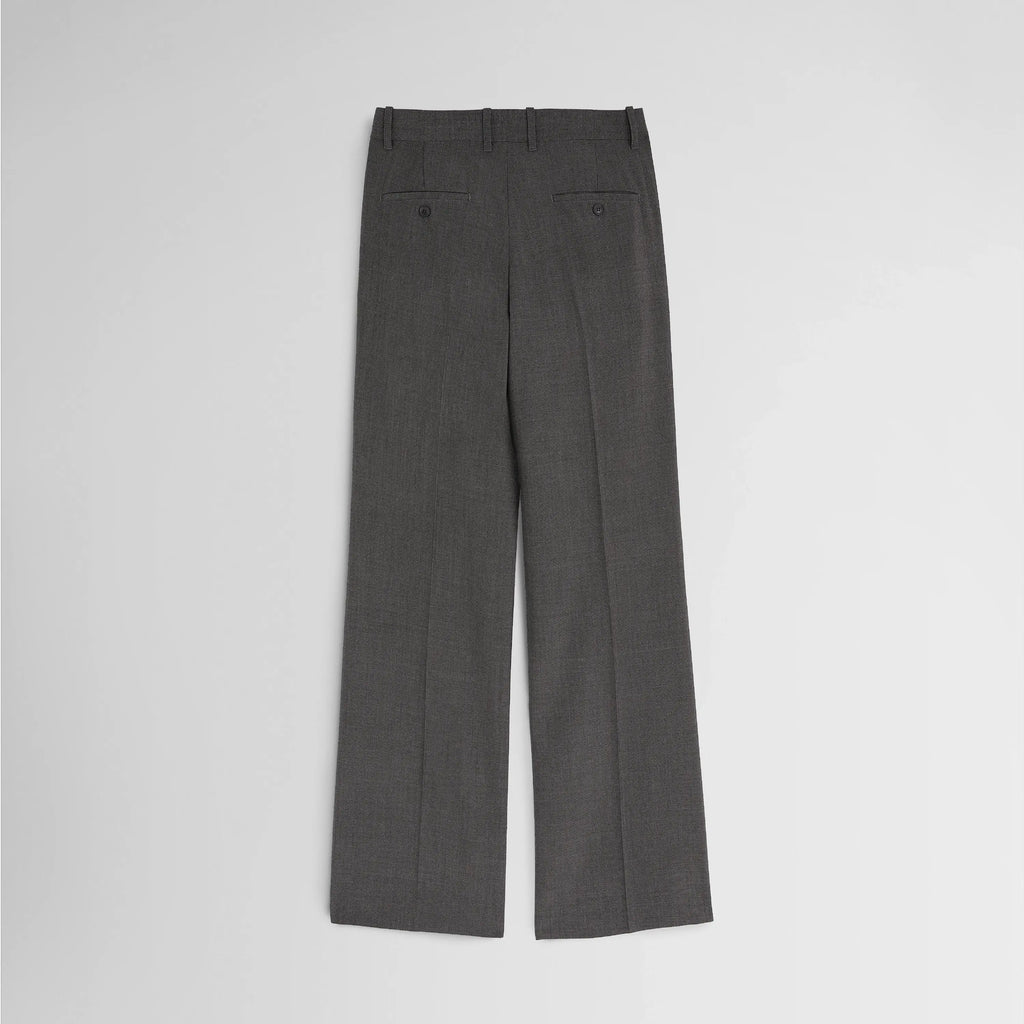 BOYISH TAILORED TROUSERS | dark taupe wool