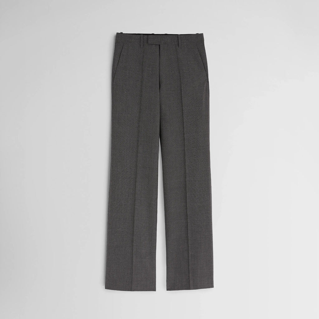 BOYISH TAILORED TROUSERS | dark taupe wool