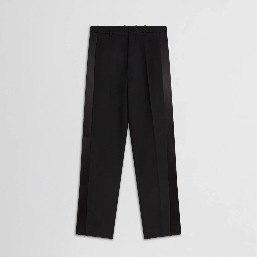 SPLIT TUX TROUSERS | black wool