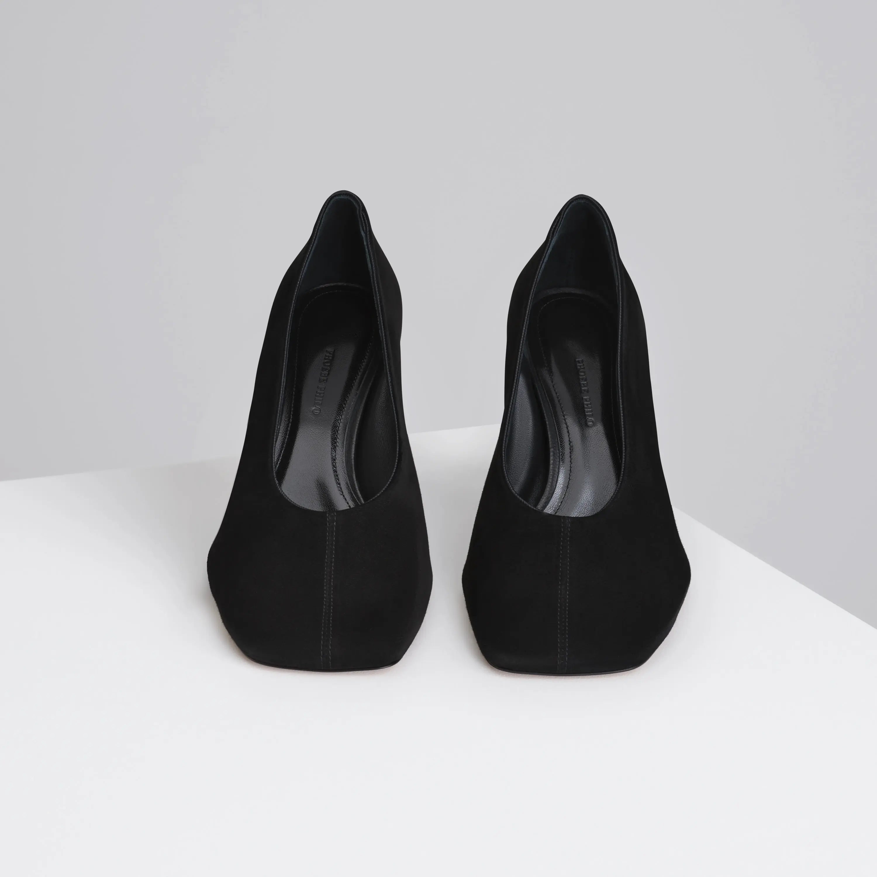 SOFT PUMP 90 | black suede leather
