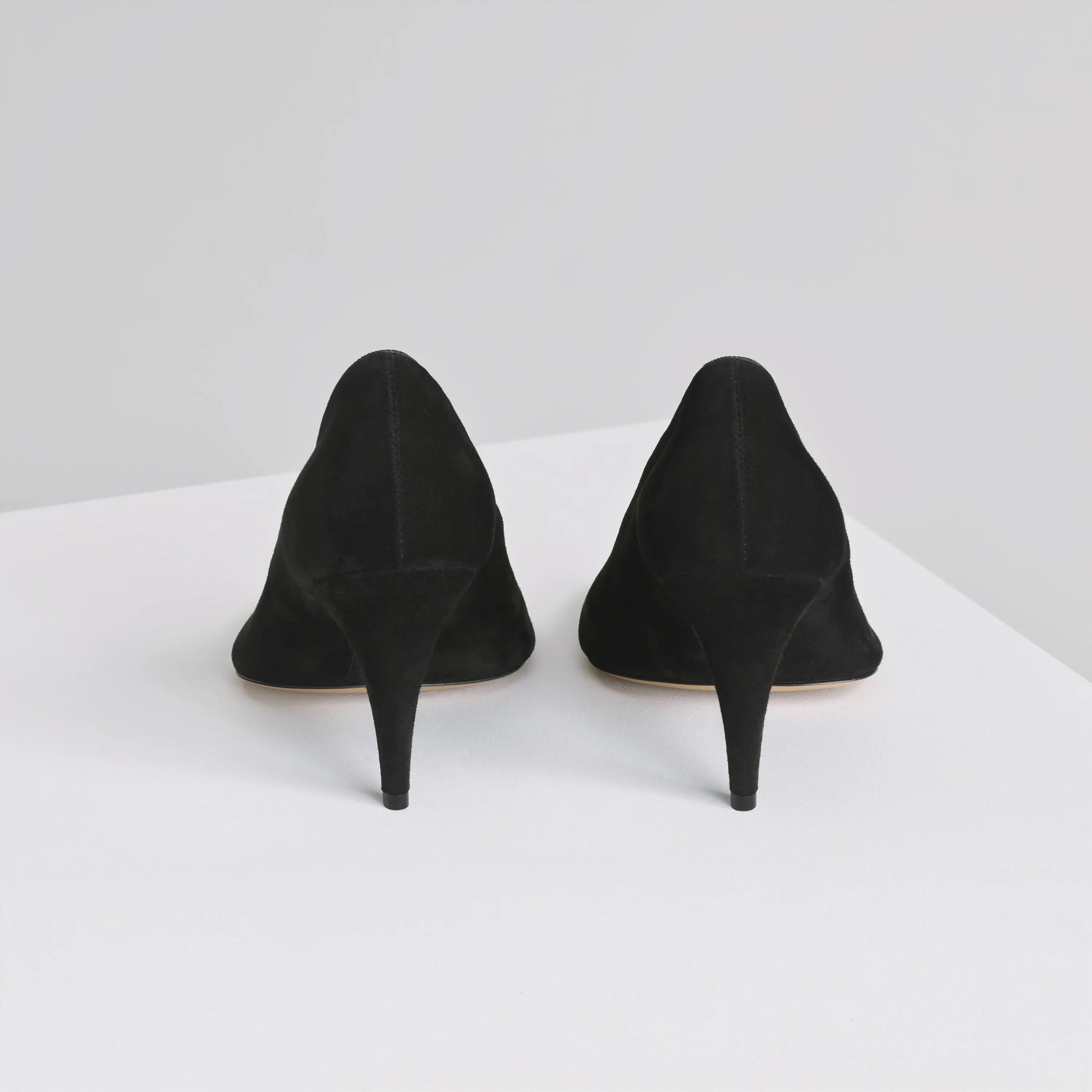 SOFT PUMP 90 | black suede leather