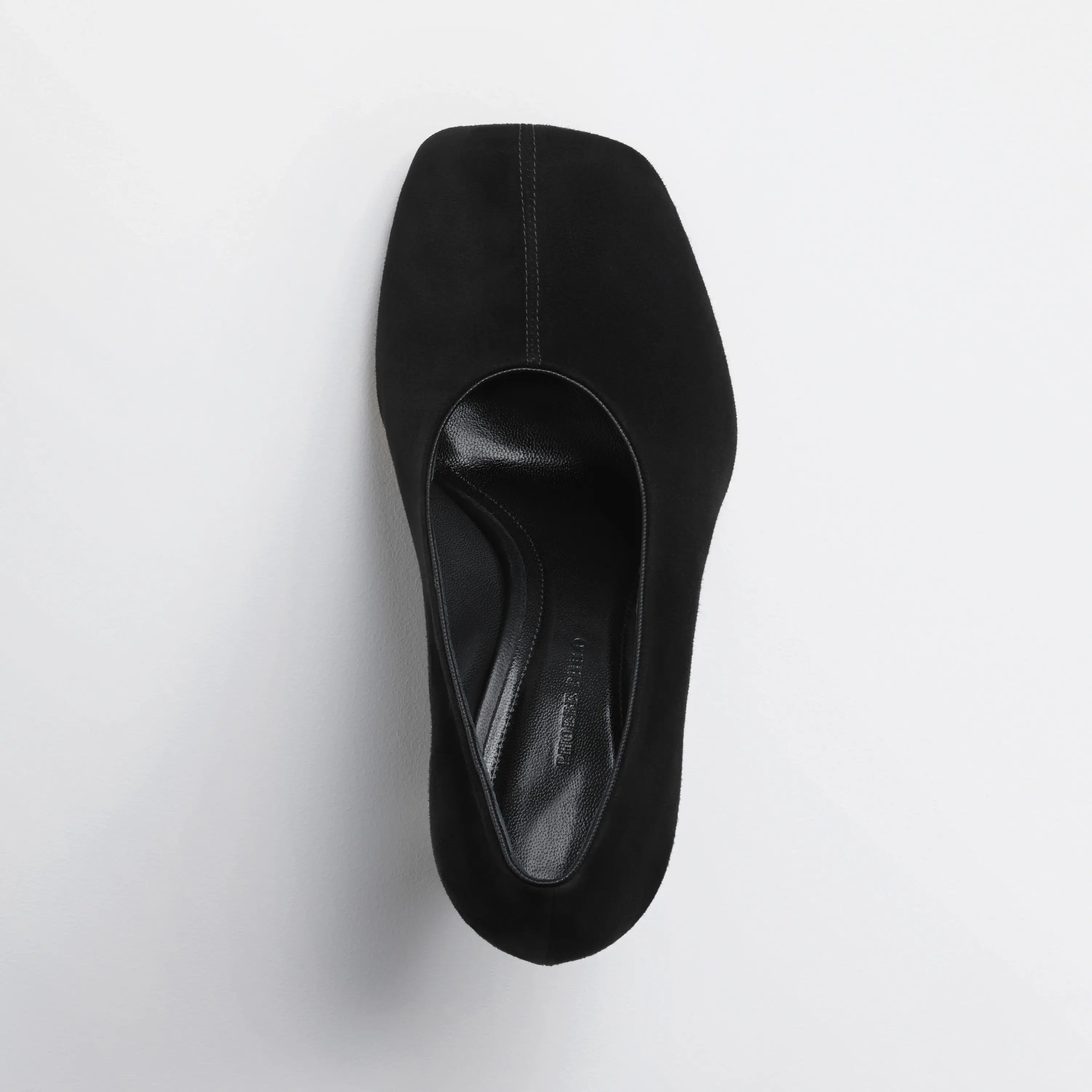 SOFT PUMP 90 | black suede leather