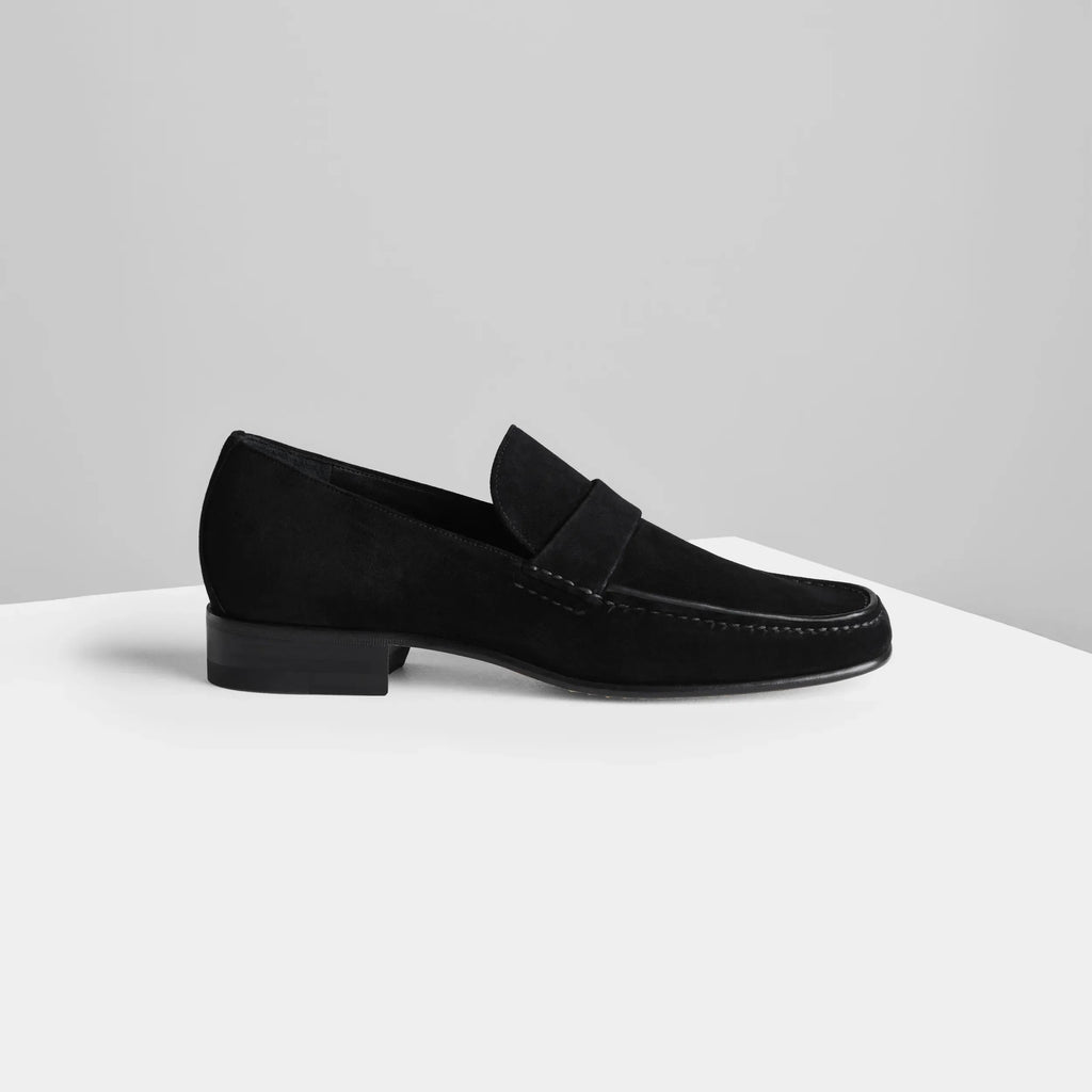 MAN'S LOAFER | black suede leather