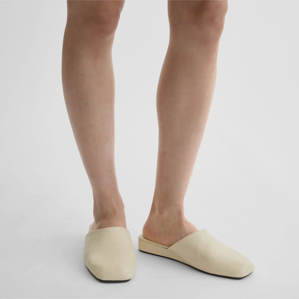 ROBE SLIDE | cream leather