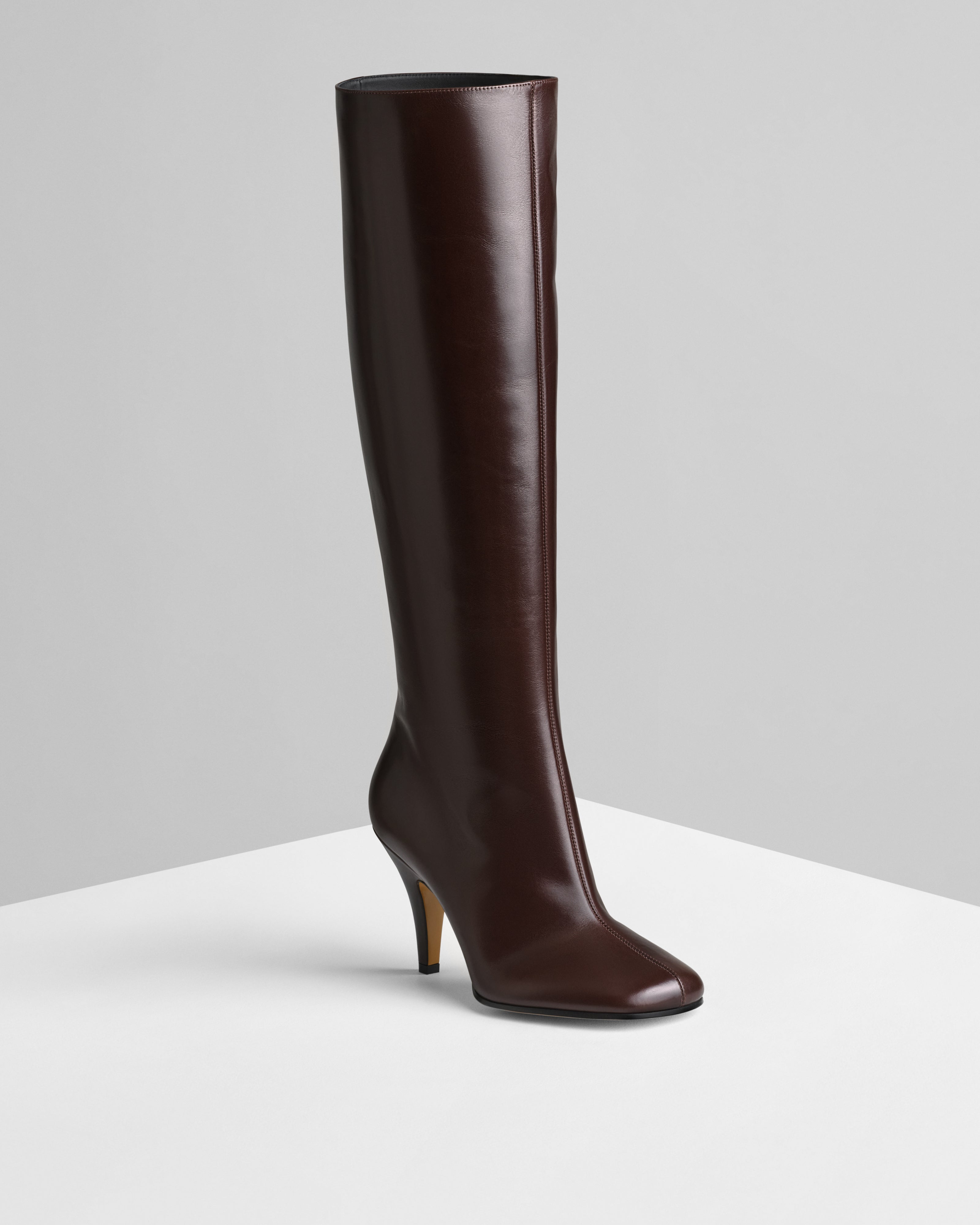 KNEE-HIGH BOOT | oxblood leather