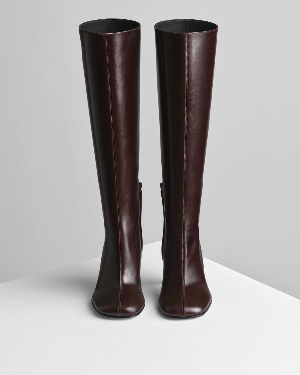 KNEE-HIGH BOOT | oxblood leather