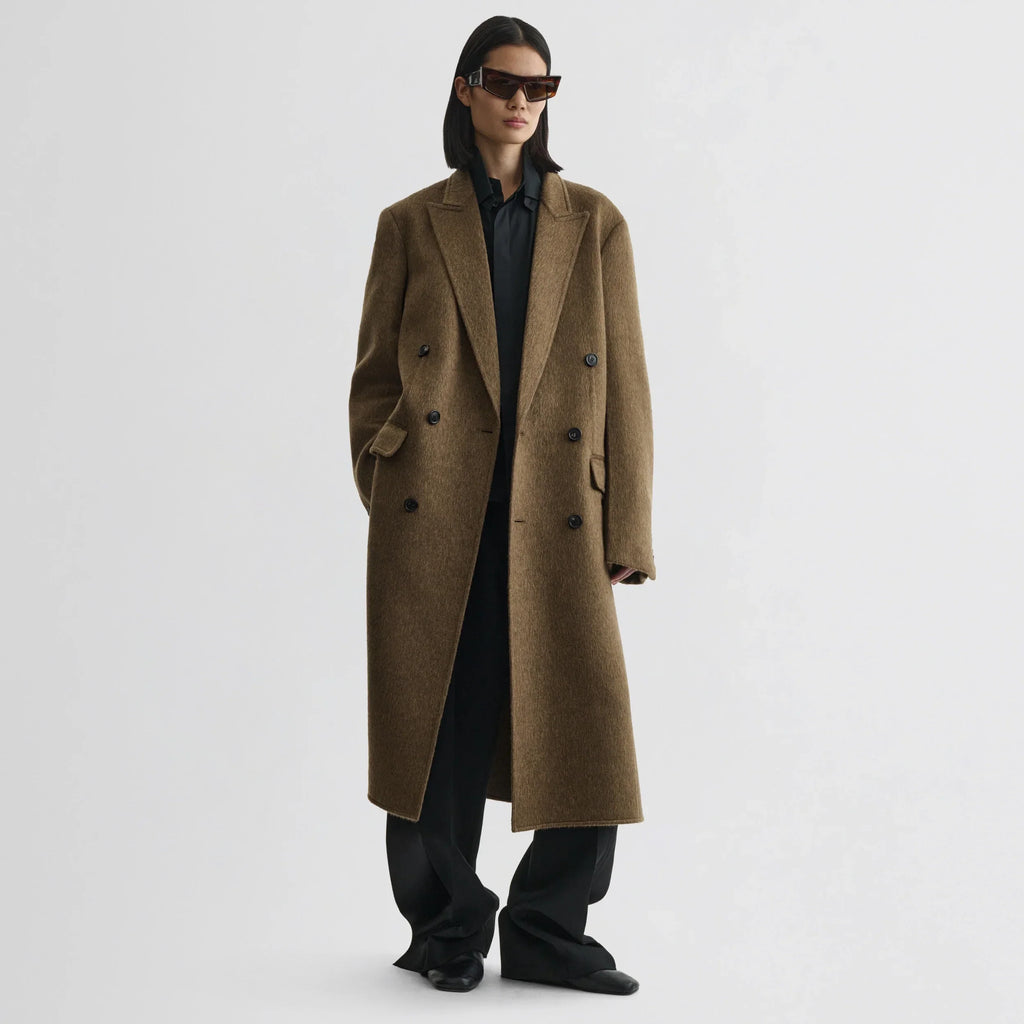 MAN'S COAT | bronze khaki wool mohair