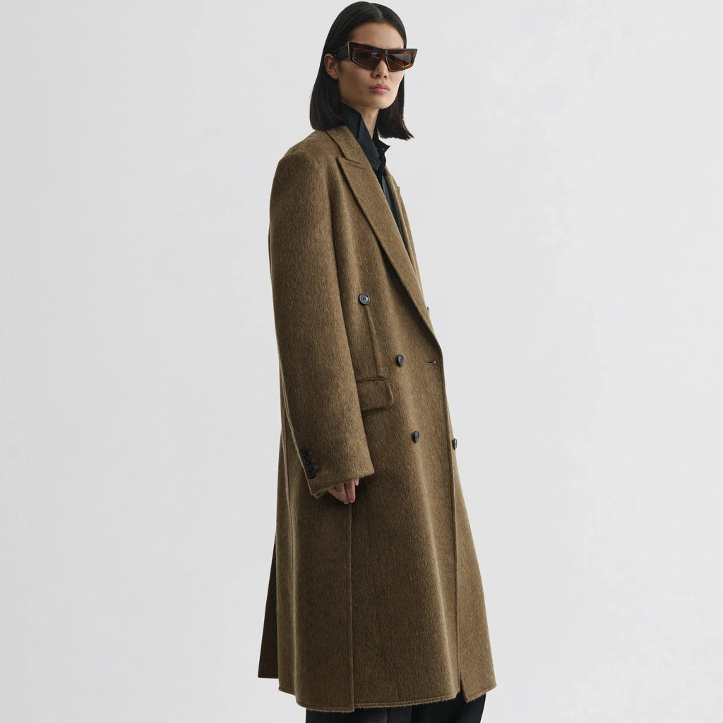 MAN'S COAT | bronze khaki wool mohair