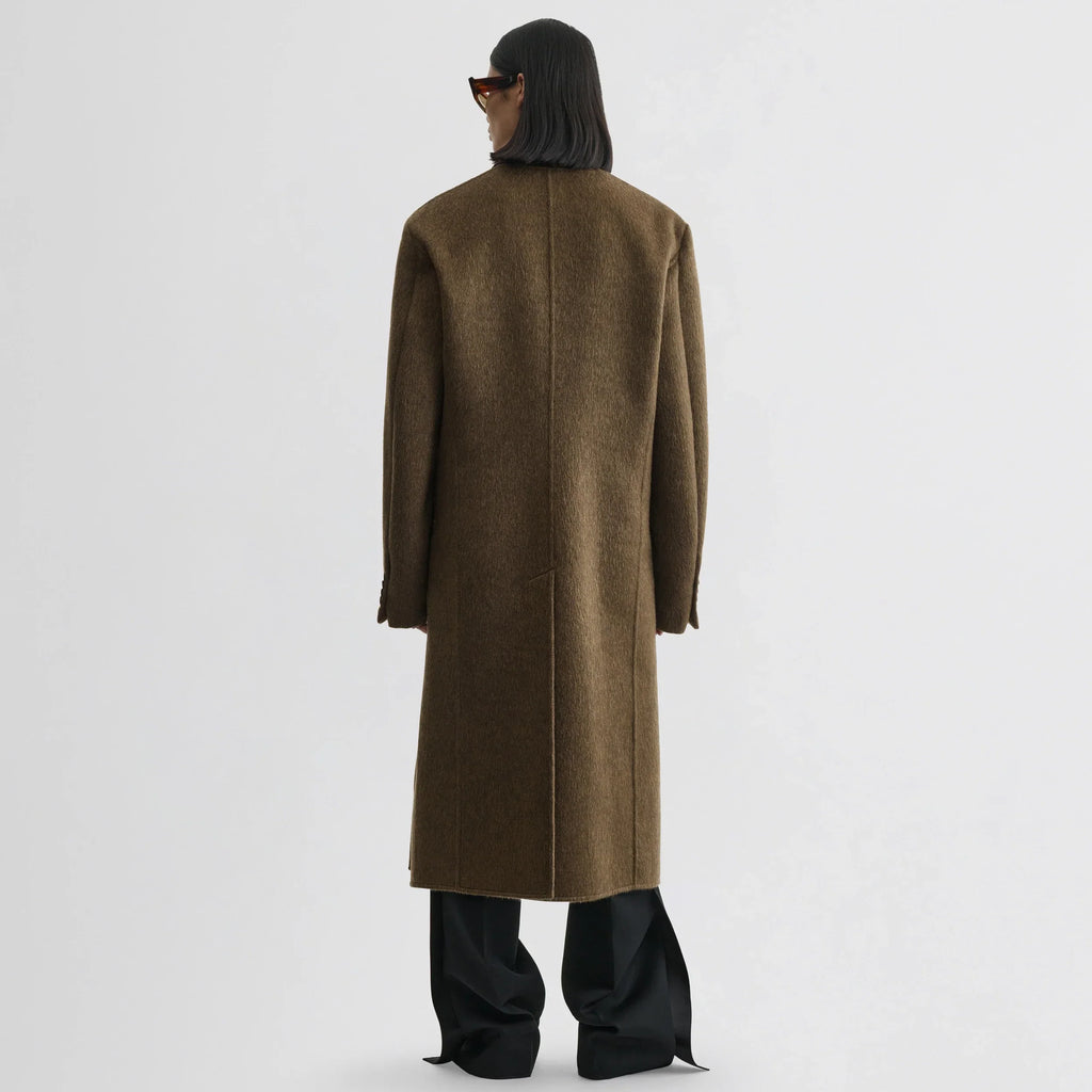MAN'S COAT | bronze khaki wool mohair