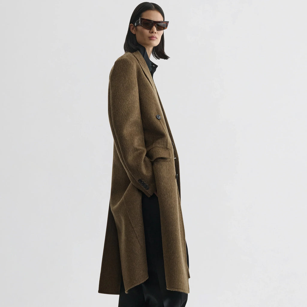 MAN'S COAT | bronze khaki wool mohair