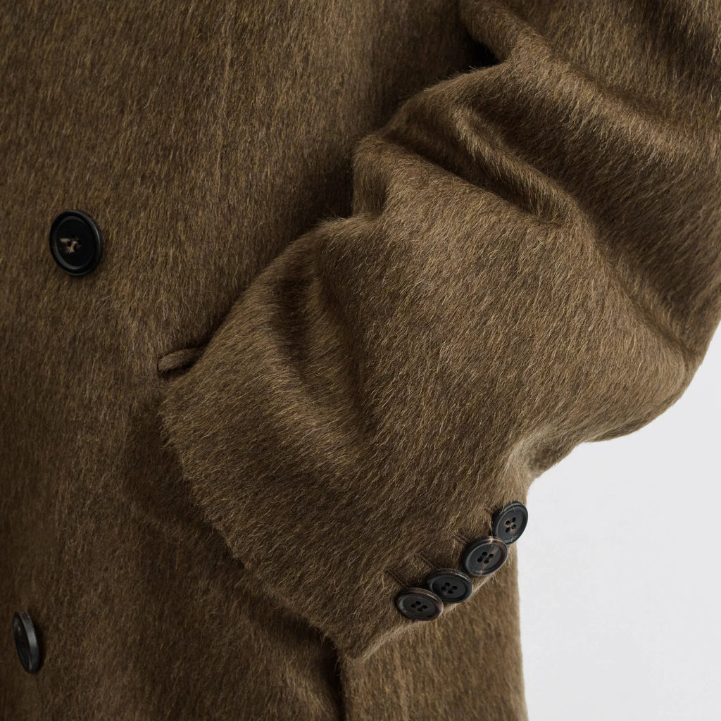 MAN'S COAT | bronze khaki wool mohair