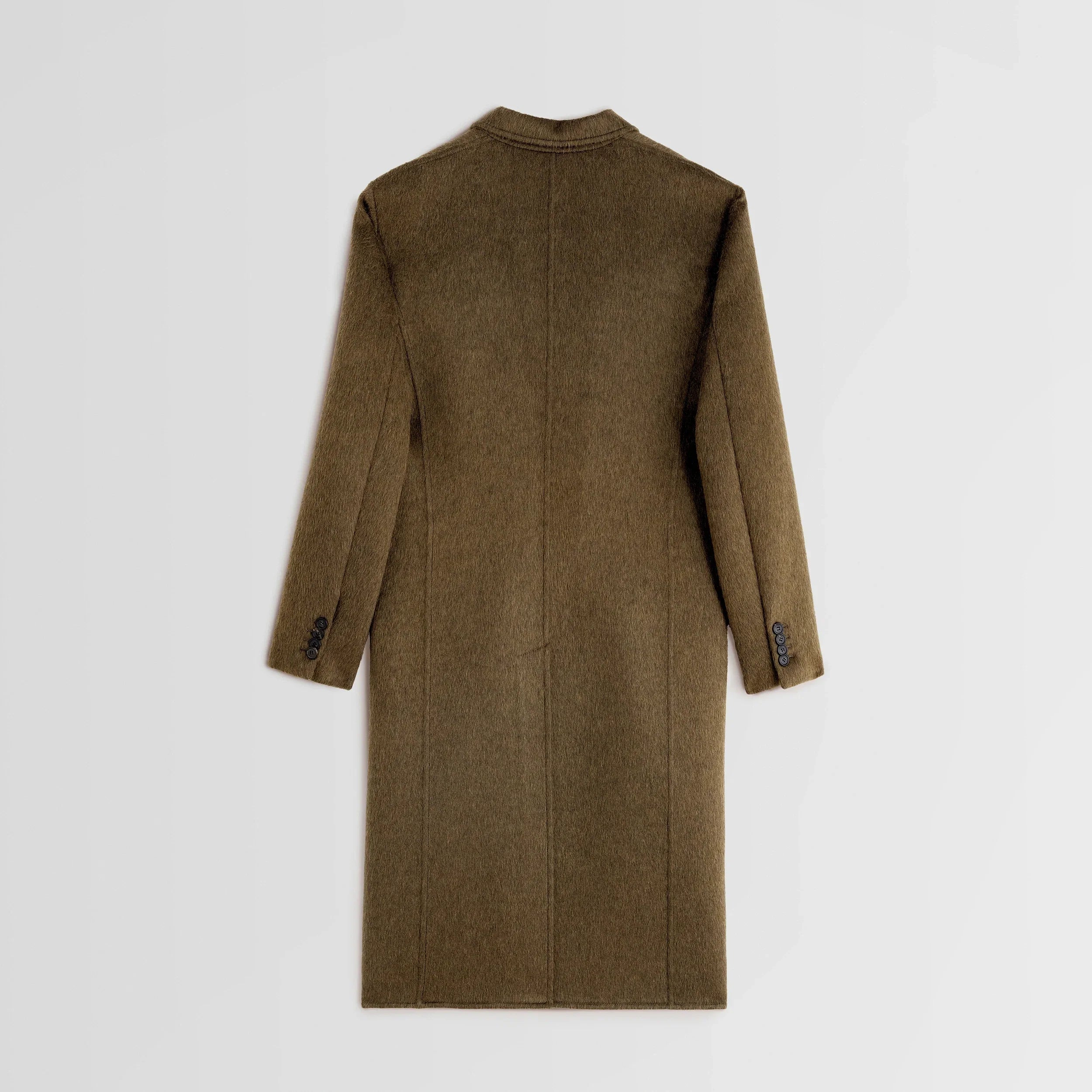 MAN'S COAT | bronze khaki wool mohair