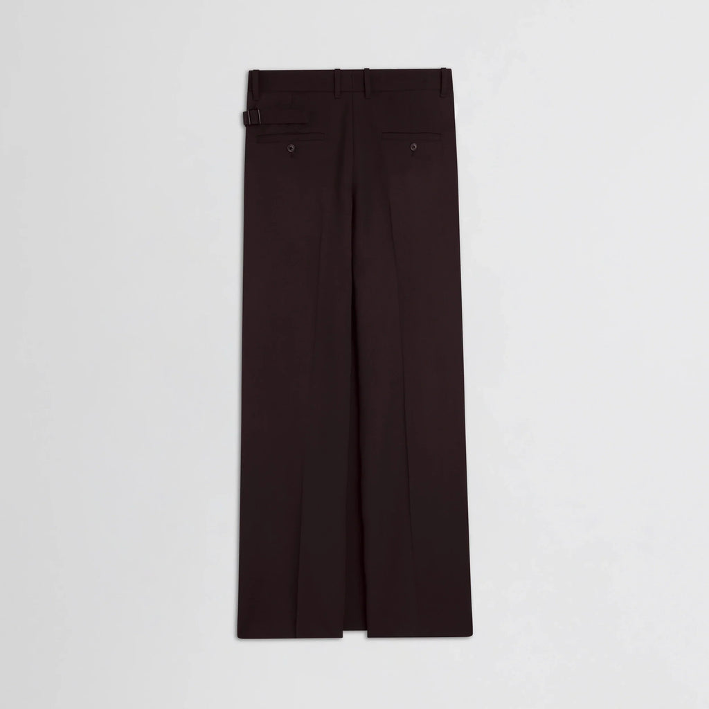 APRON TROUSERS | chocolate wool