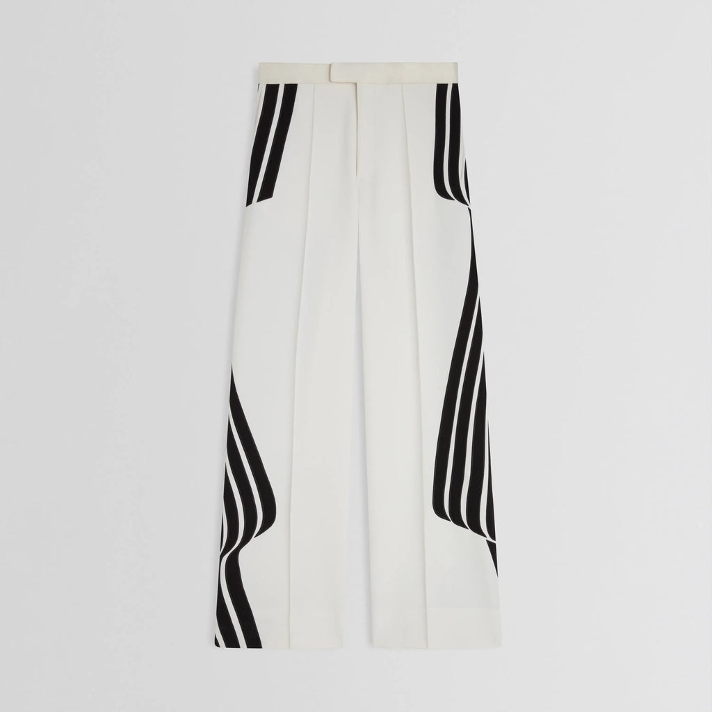 WAVE TROUSERS | black and white technical tailoring