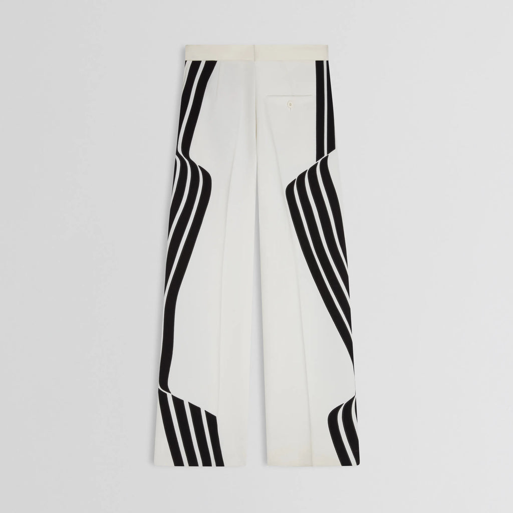 WAVE TROUSERS | black and white technical tailoring