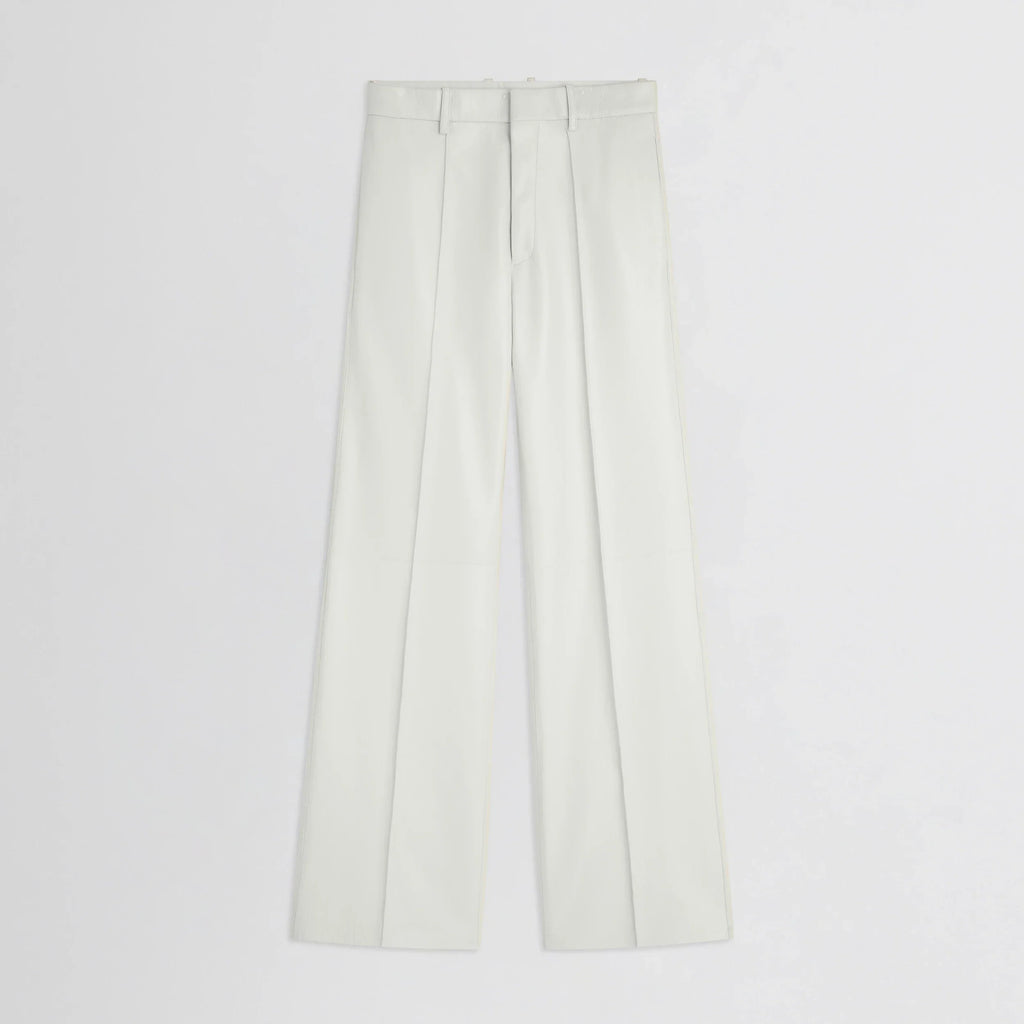 BOYISH TROUSERS | white leather