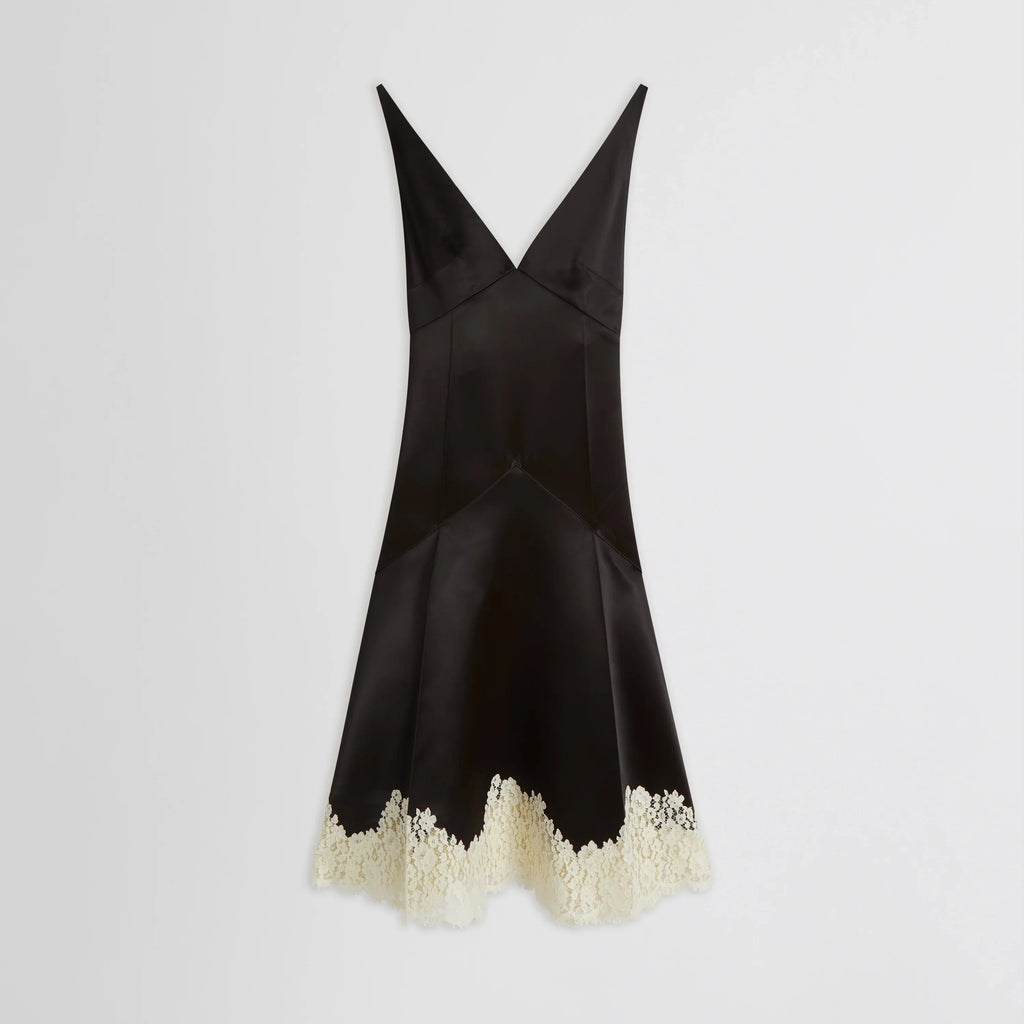 SLICKED SLIP | dark khaki viscose