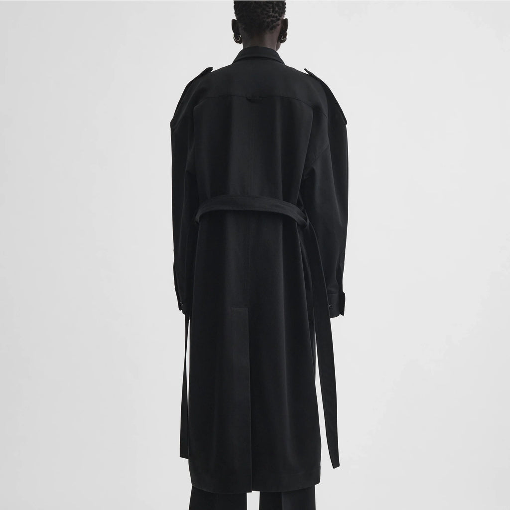 UTILITY SHIRT DRESS | black cotton