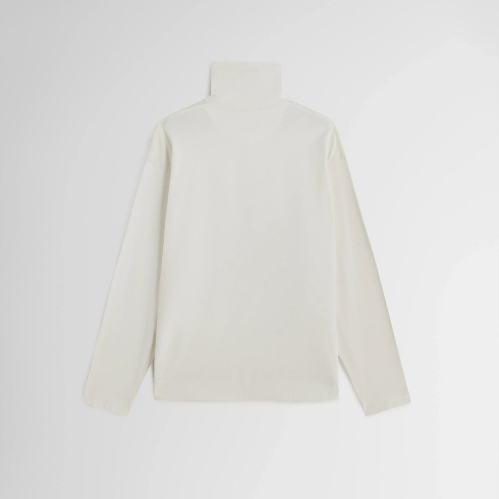 RELAXED LONG SLEEVE JERSEY | cream cotton jersey
